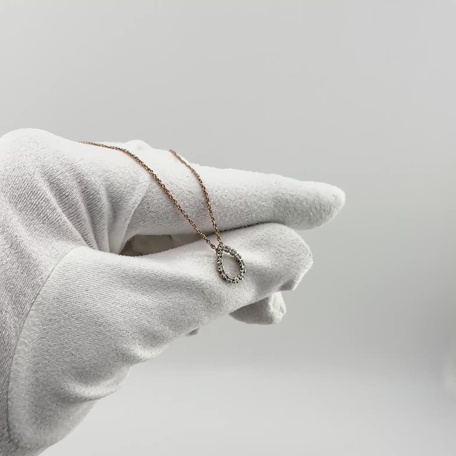 Колье с бриллиантами из золота 585 пробы арт. 66319-100