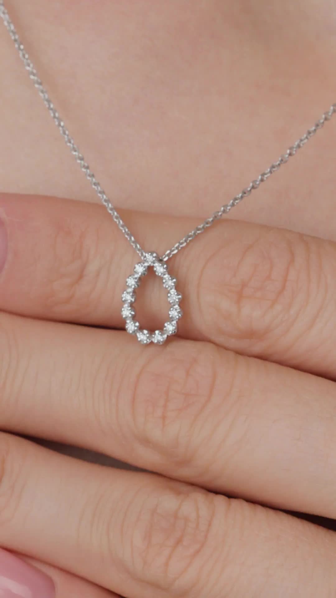 Колье с бриллиантами из белого золота 585 пробы арт. 66319-200