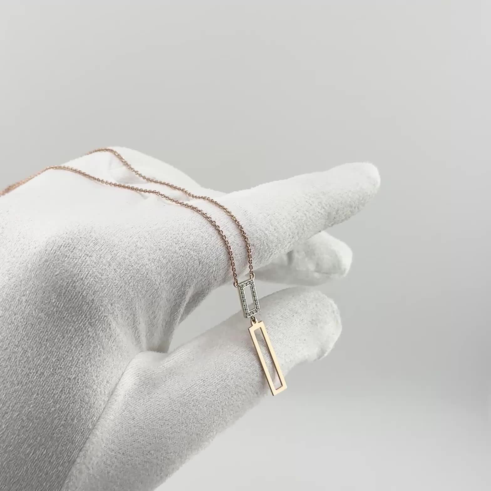 Колье с бриллиантами из золота 585 пробы арт. 66580-100