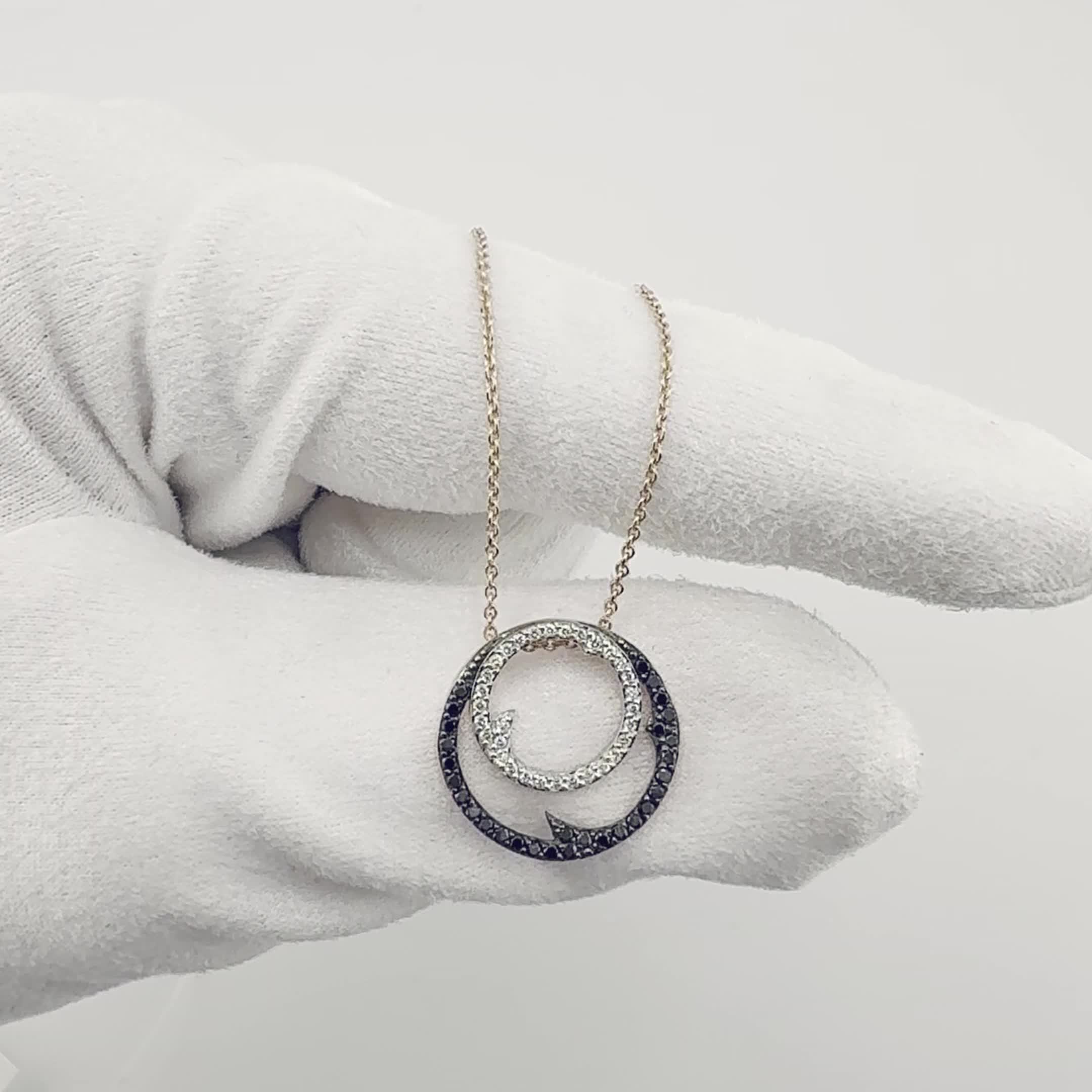 Колье с бриллиантами из золота 585 пробы арт. 66717-113