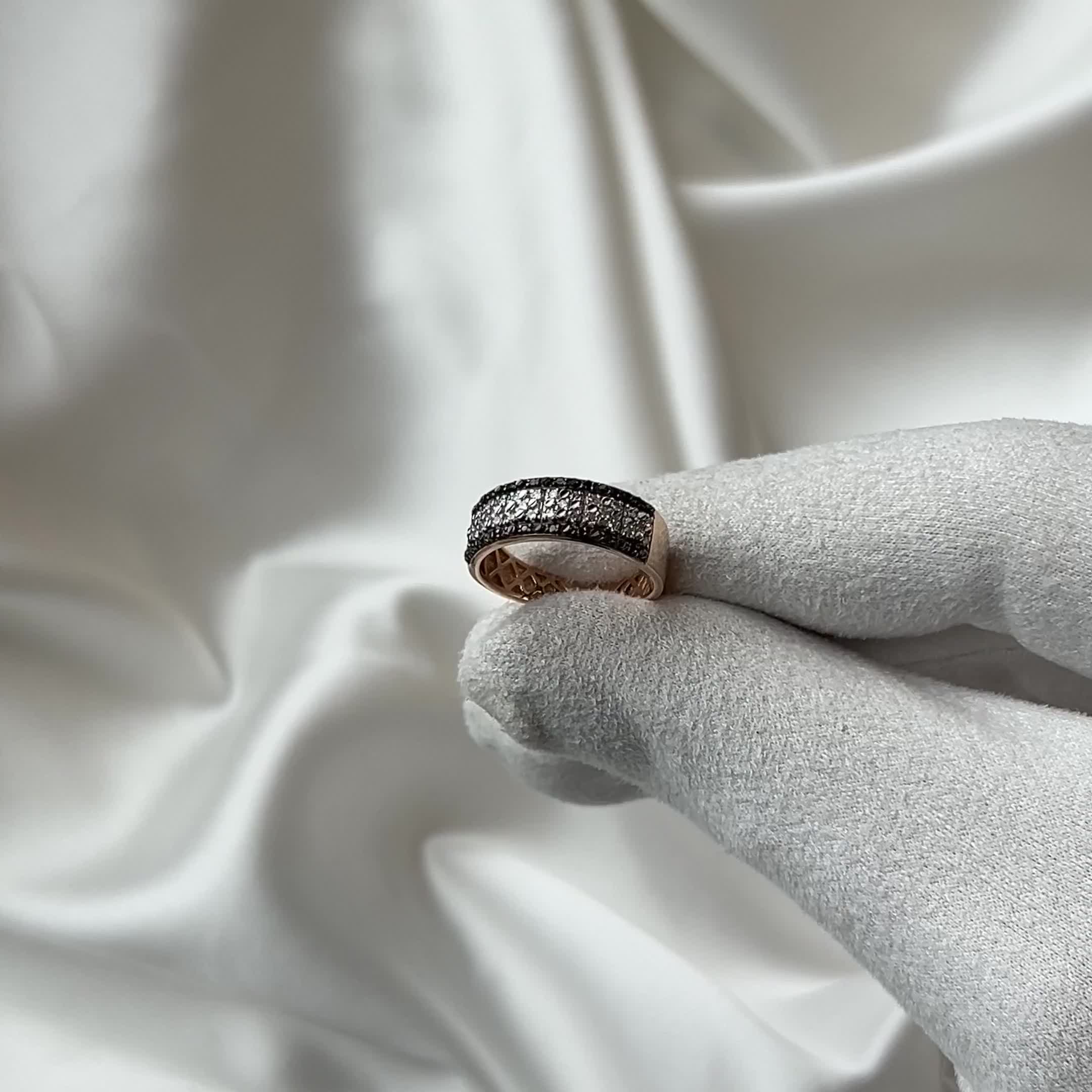 Кольцо c бриллиантами из золота 585 пробы арт. 7010080