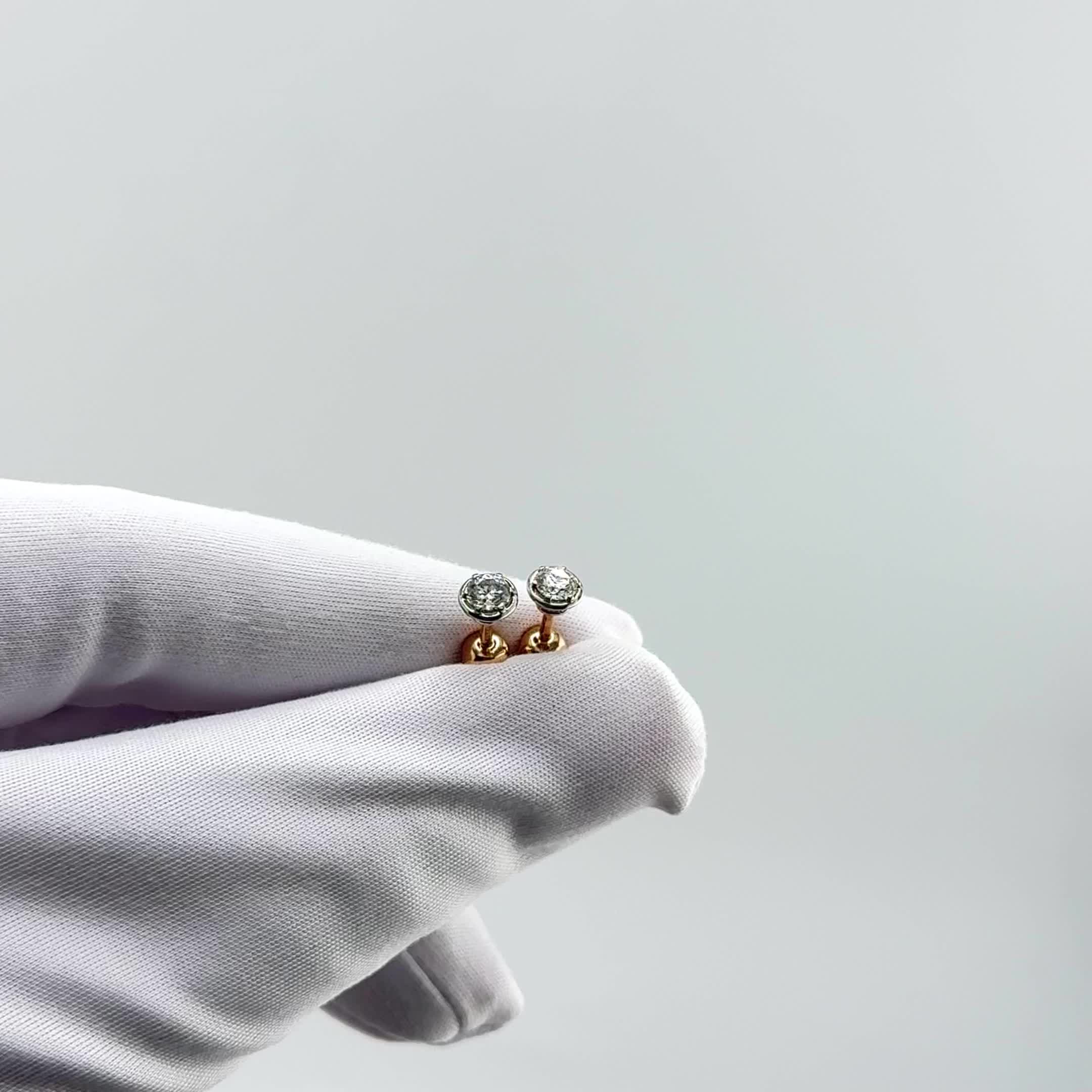 Серьги с бриллиантами из золота 585 пробы арт. 940464к.1