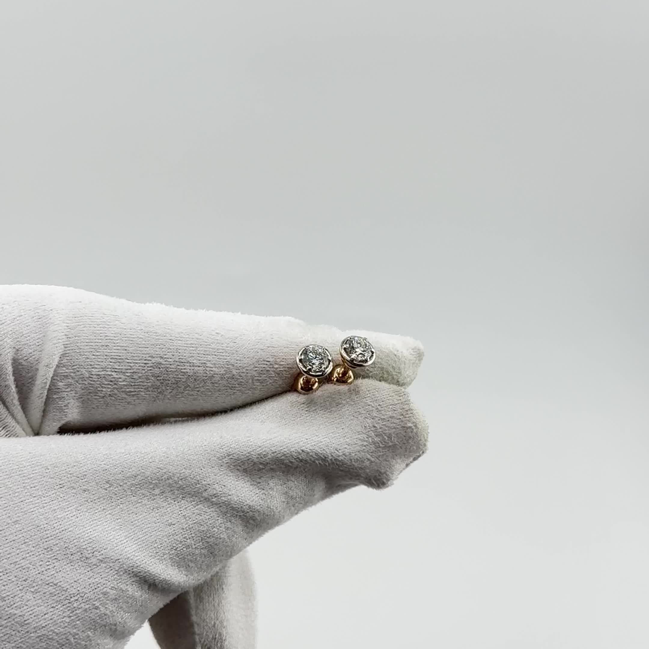 Серьги с бриллиантами из золота 585 пробы арт. 940465к.1