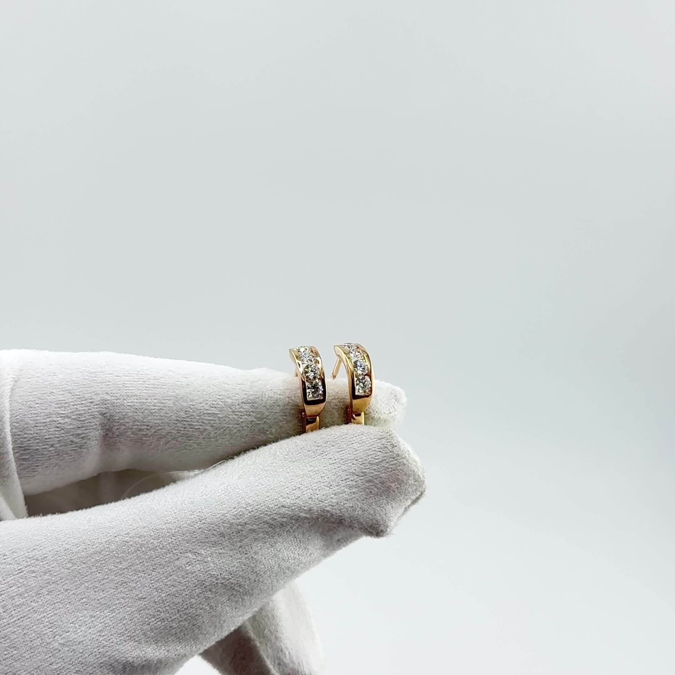Серьги с бриллиантами из  золота 585 пробы арт. 940565к.1