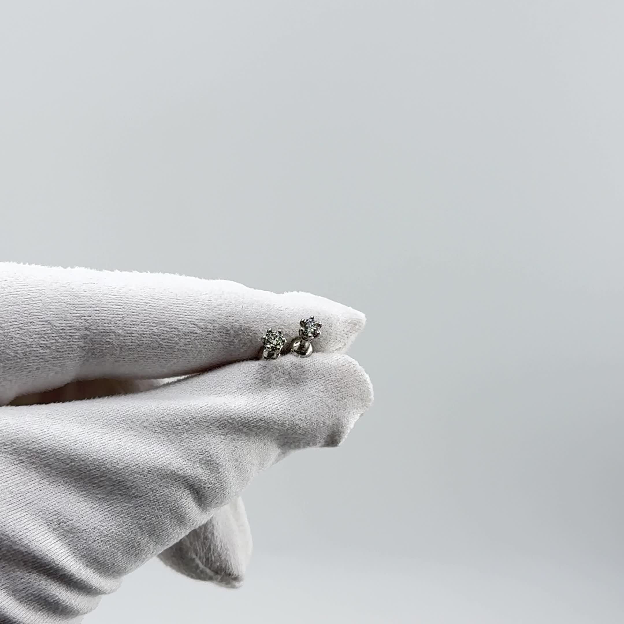 Серьги с бриллиантами из белого золота 585 пробы арт. 941351.2