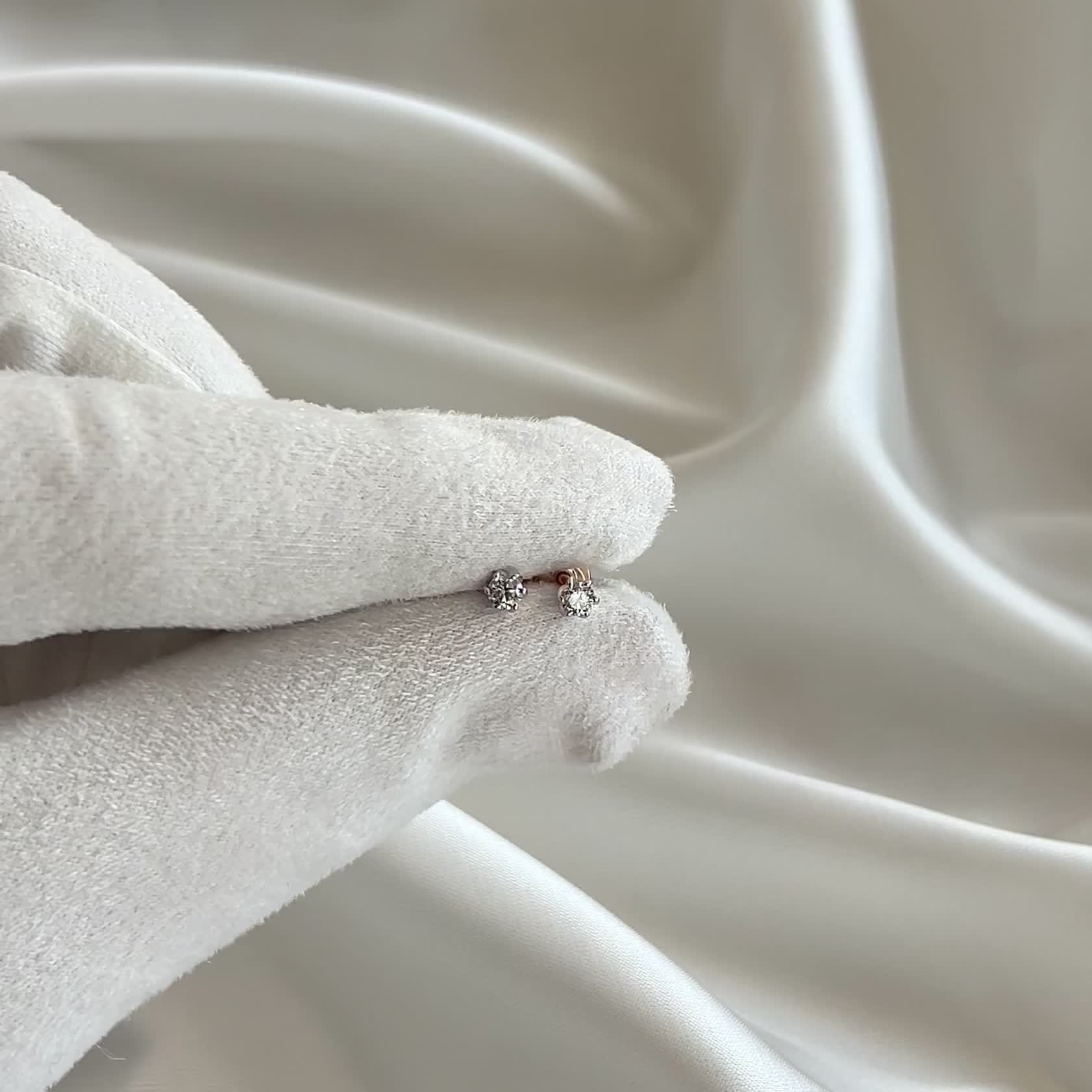 Серьги с бриллиантами из золота 585 пробы арт. 941368к.1