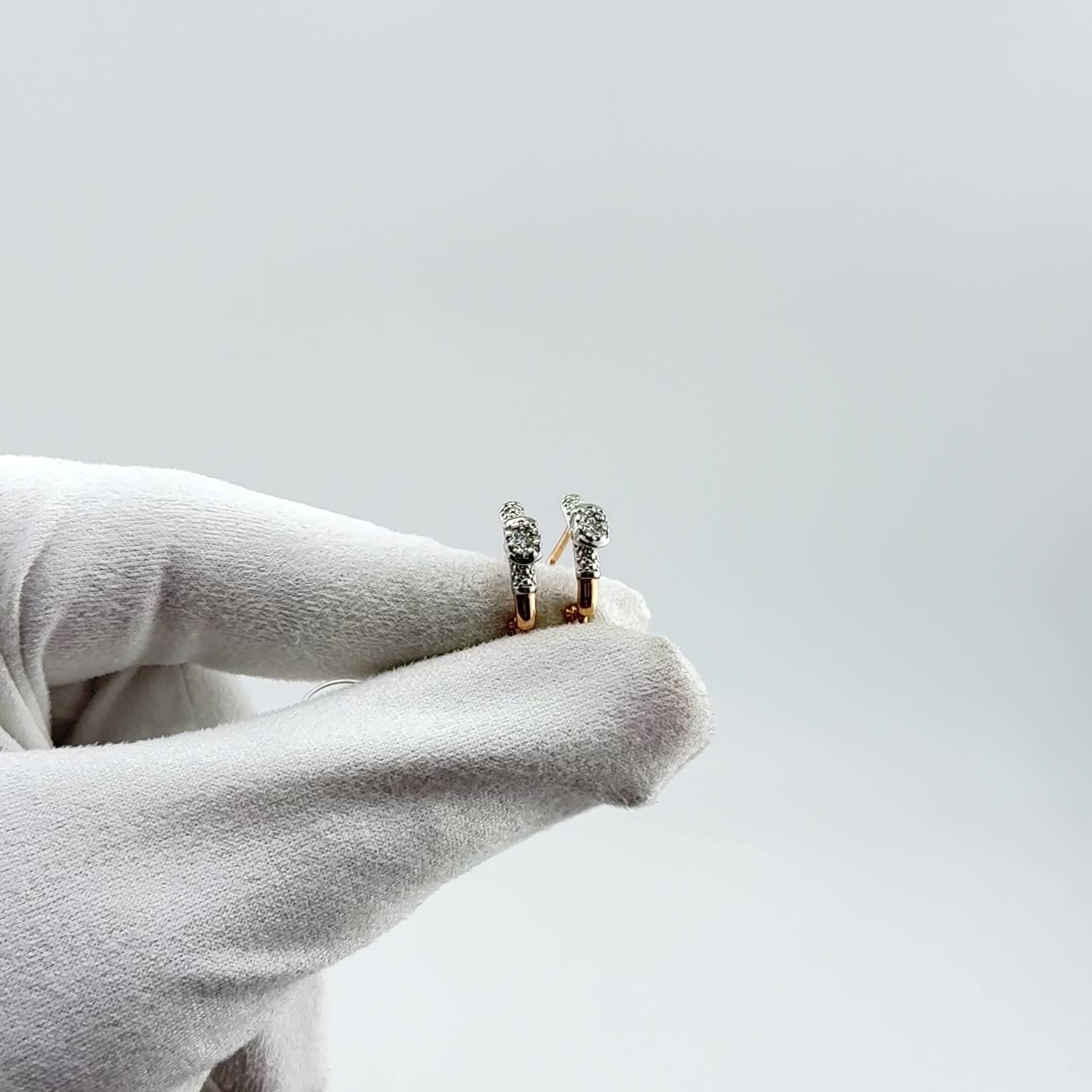 Серьги с бриллиантами из золота 585 пробы арт. 941819к.1