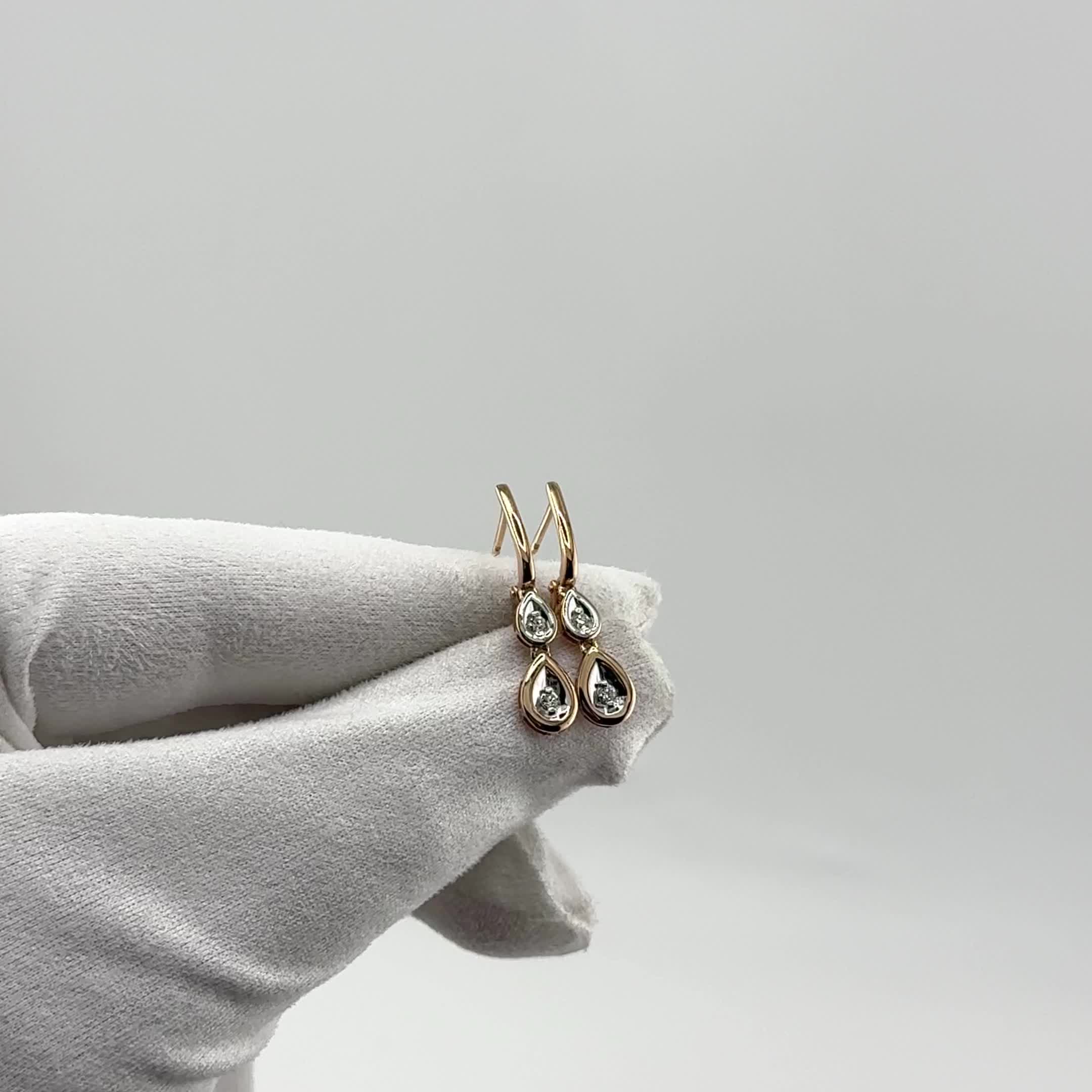 Серьги с бриллиантами из золота 585 пробы арт. 942275к.1