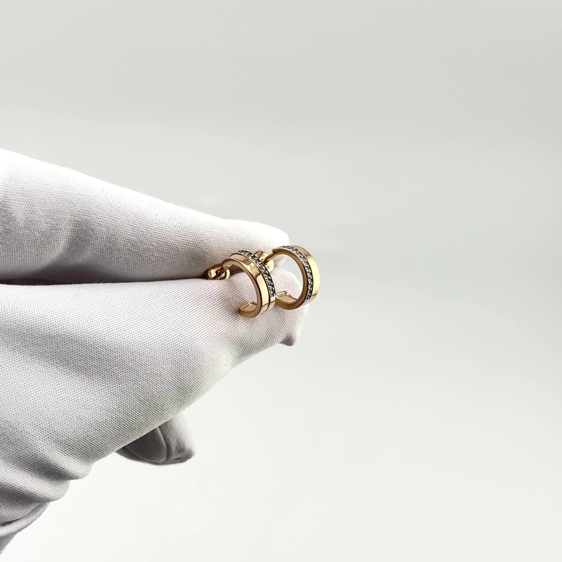 Серьги с бриллиантами из золота 585 пробы арт. 942878к.1