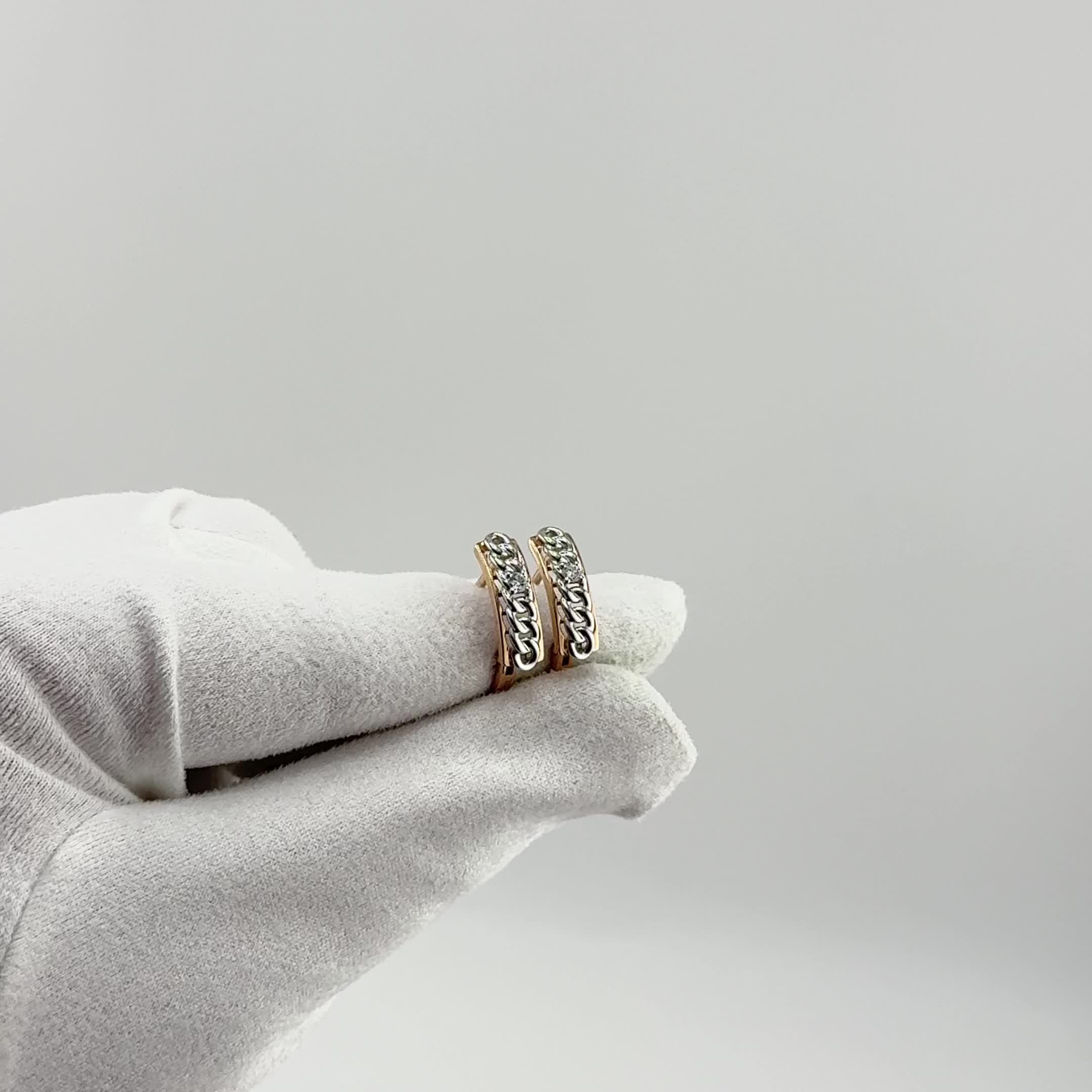 Серьги с бриллиантами из золота 585 пробы арт. 943021к.1