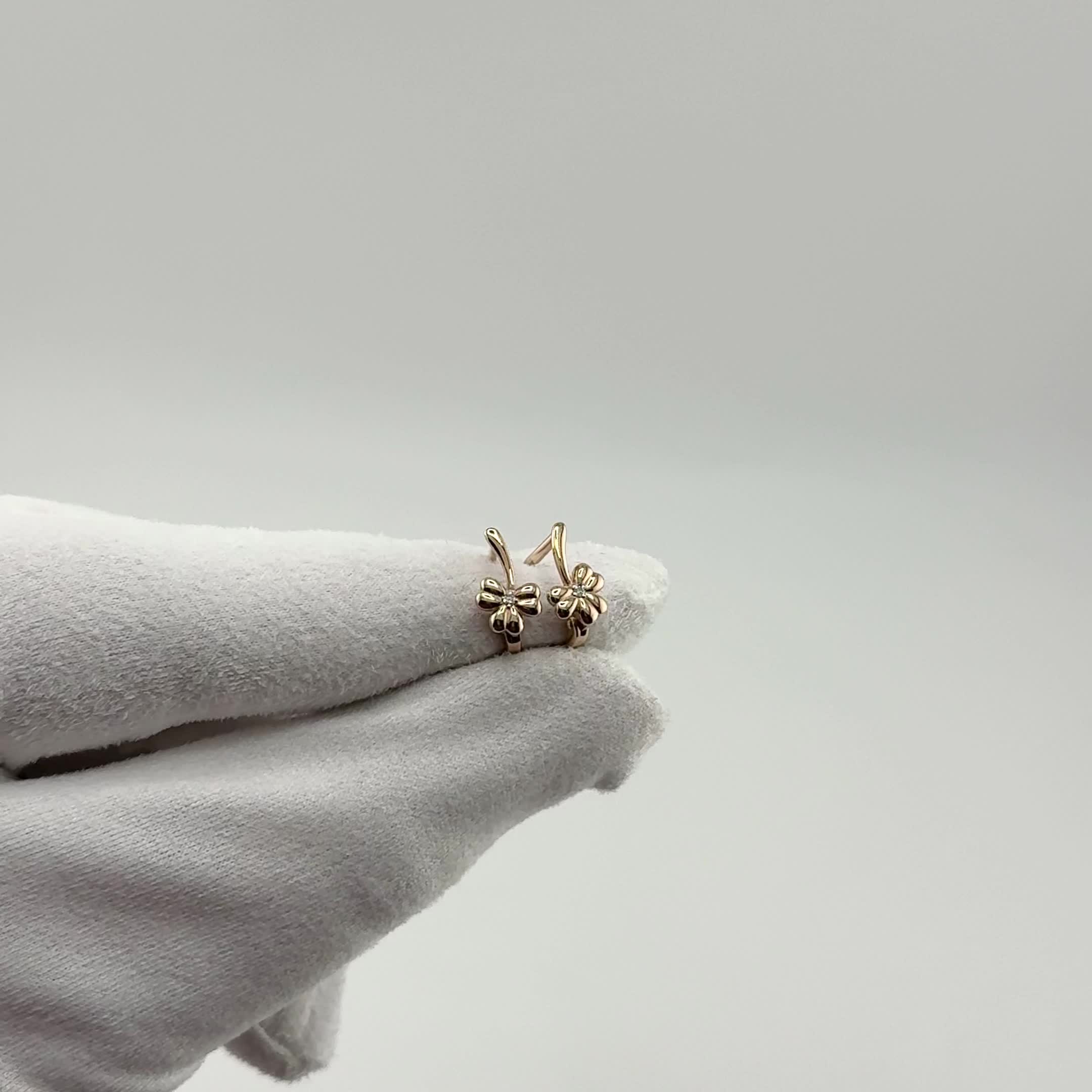 Серьги с бриллиантами из золота 585 пробы арт. 943114к.1
