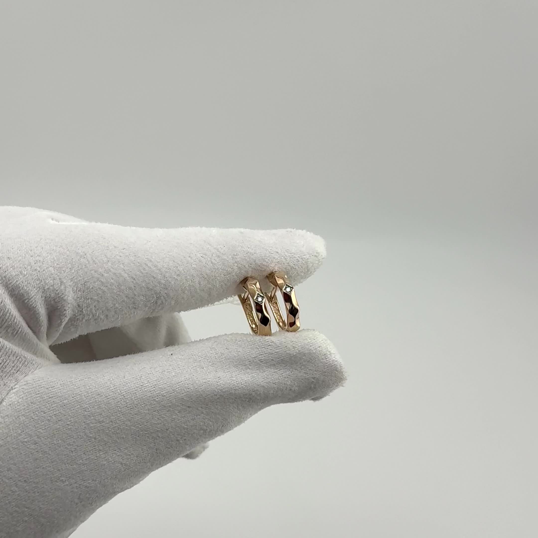 Серьги с бриллиантами из золота 585 пробы арт. 943157к.1
