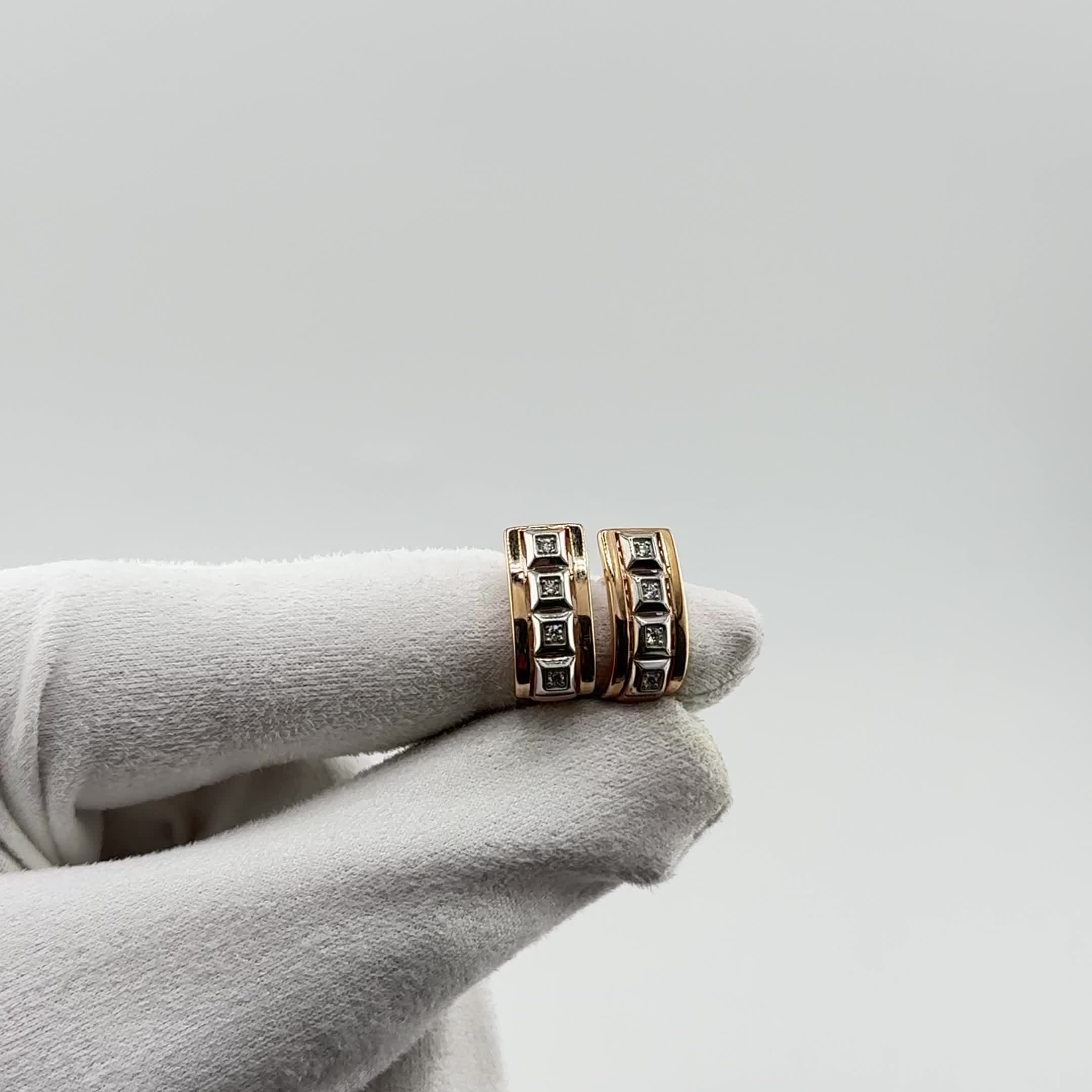 Серьги с бриллиантами из золота 585 пробы арт. 943169к.1