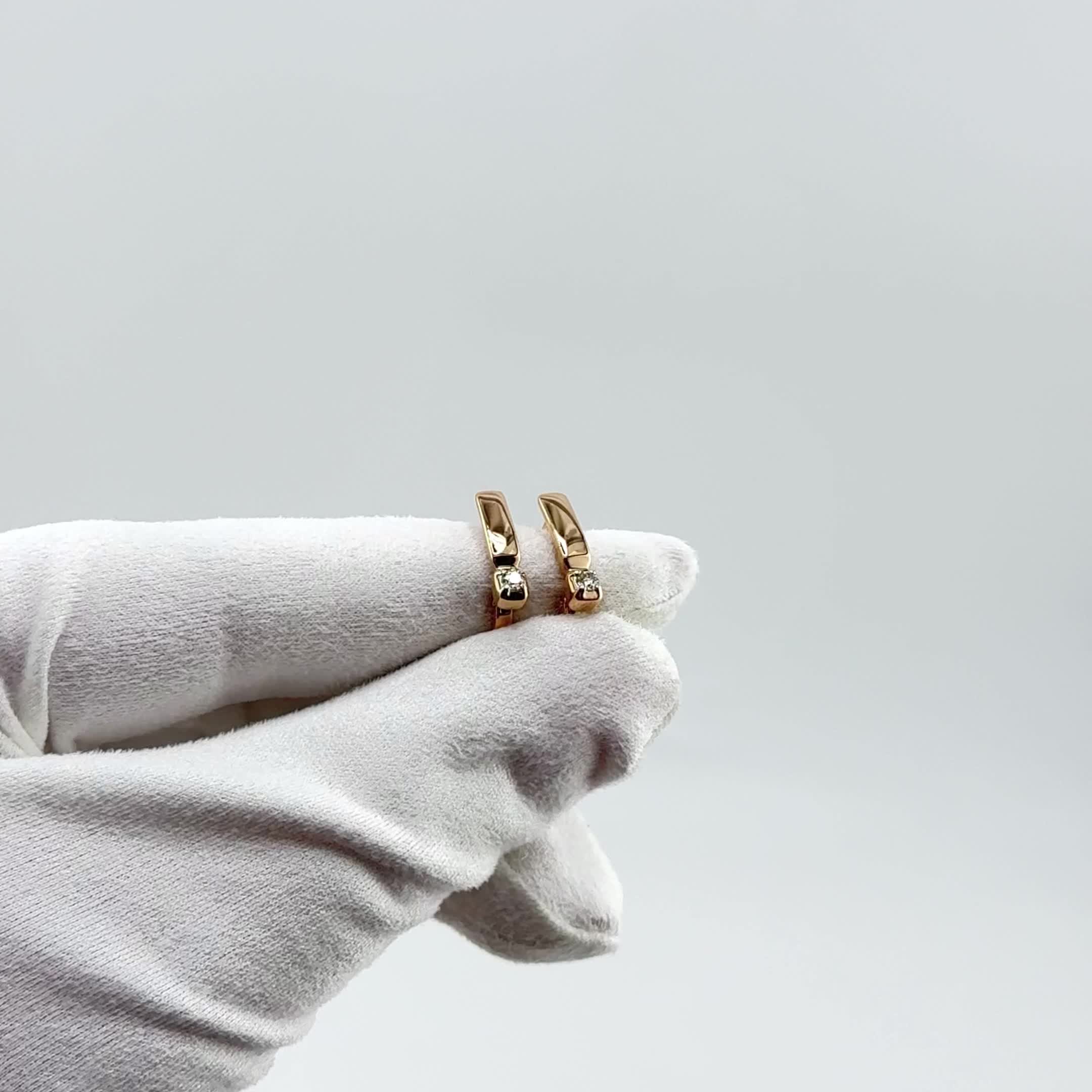 Серьги с бриллиантами из золота 585 пробы арт. 943178к.1