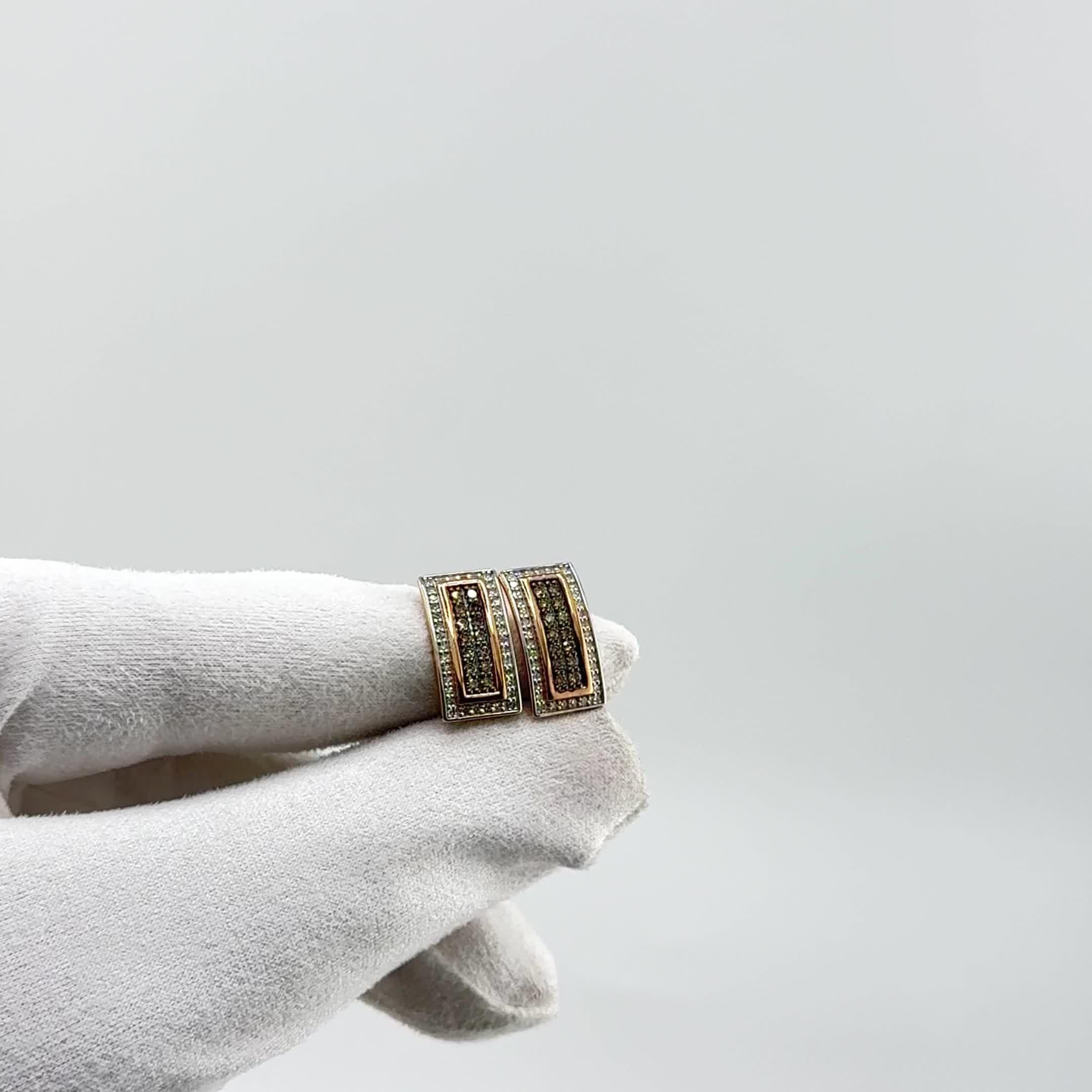 Серьги с бриллиантами из золота 585 пробы арт. 943217к.1