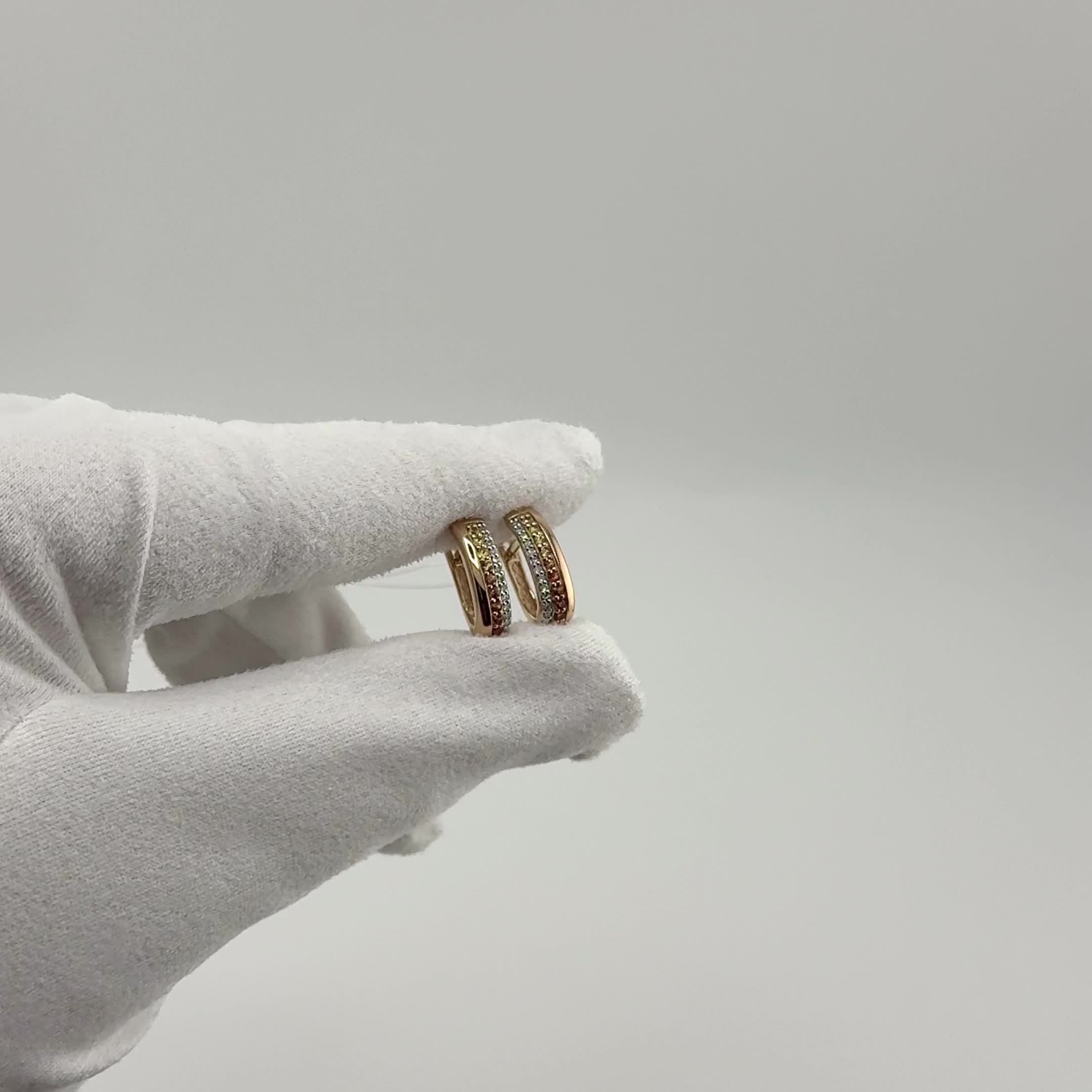 Серьги с бриллиантами и сапфирами из золота 585 пробы арт. 943247к.1