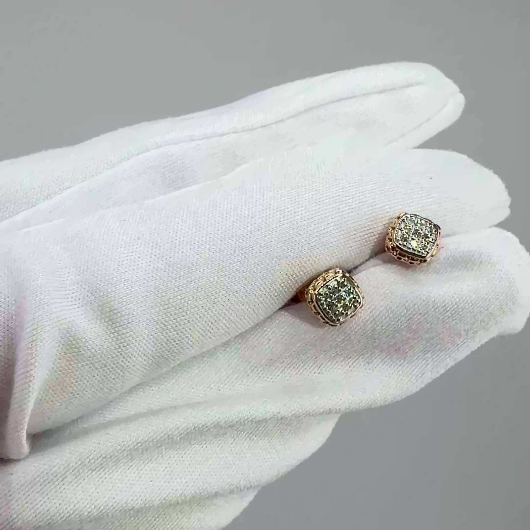 Серьги с бриллиантами из золота 585 пробы арт. 943427.1