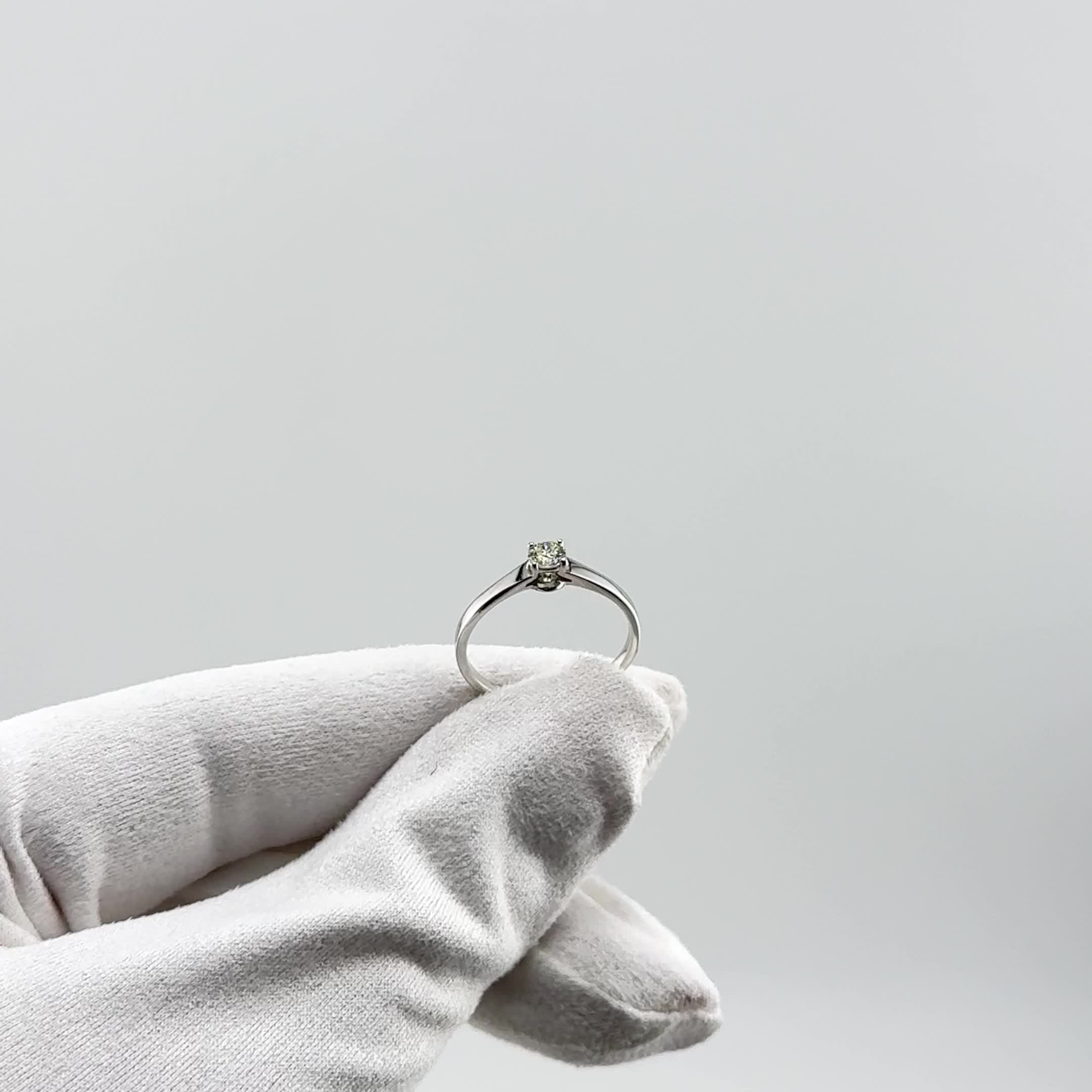 Кольцо с бриллиантами из белого золота 585 пробы  арт. 962409.2