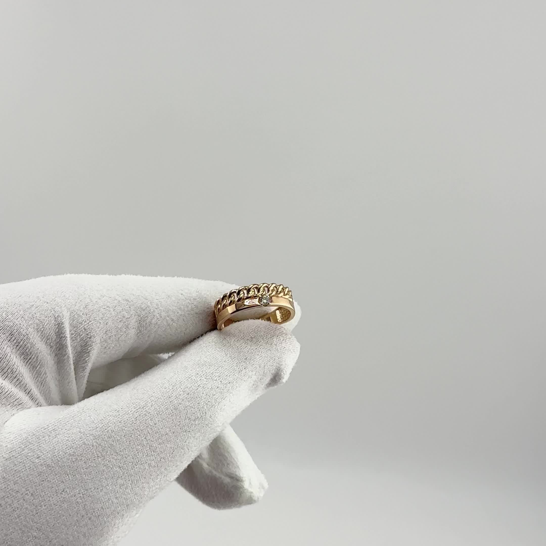 Кольцо с бриллиантом из золота 585 пробы арт. 964190к.1