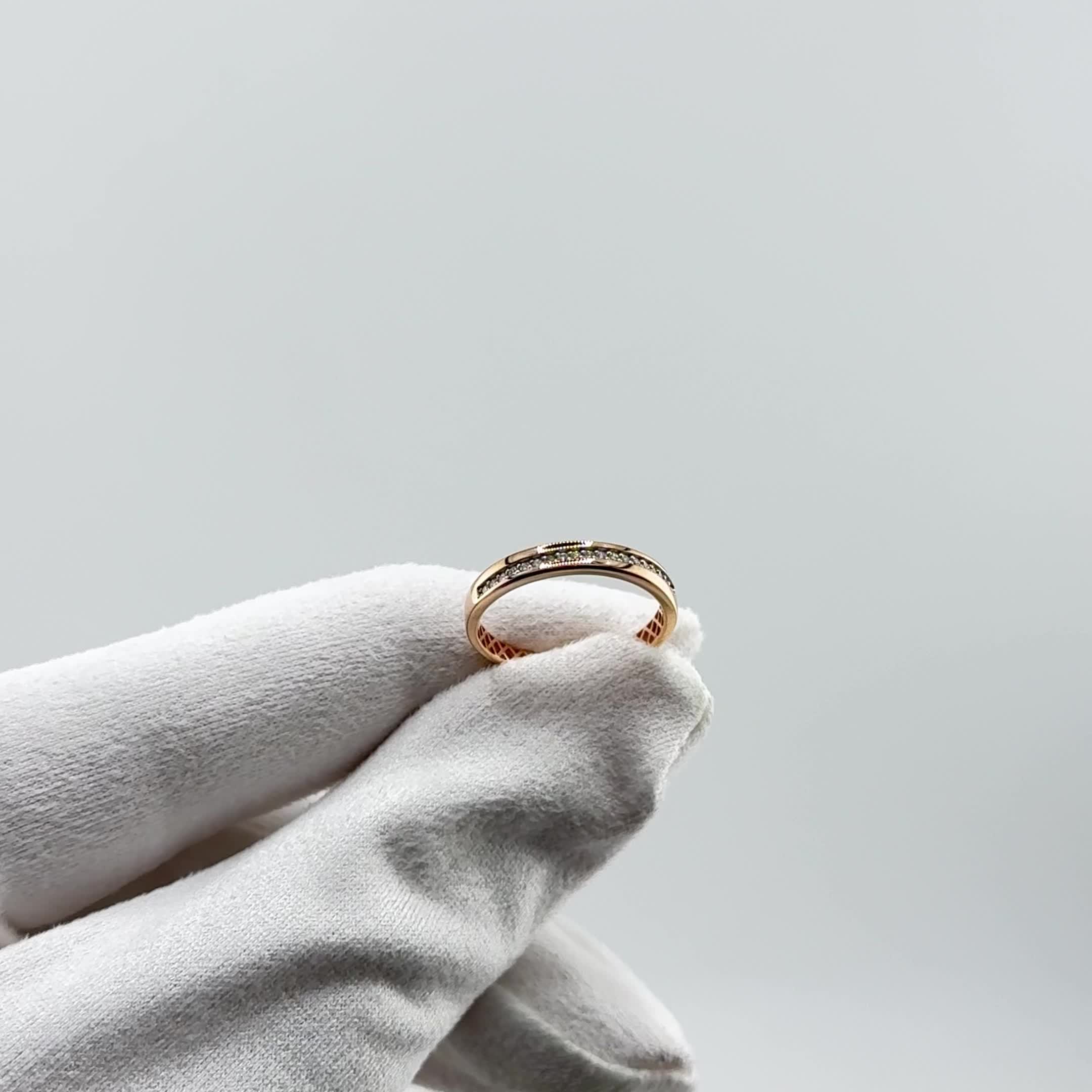 Кольцо с бриллиантами из золота 585 пробы арт. 964397к.1