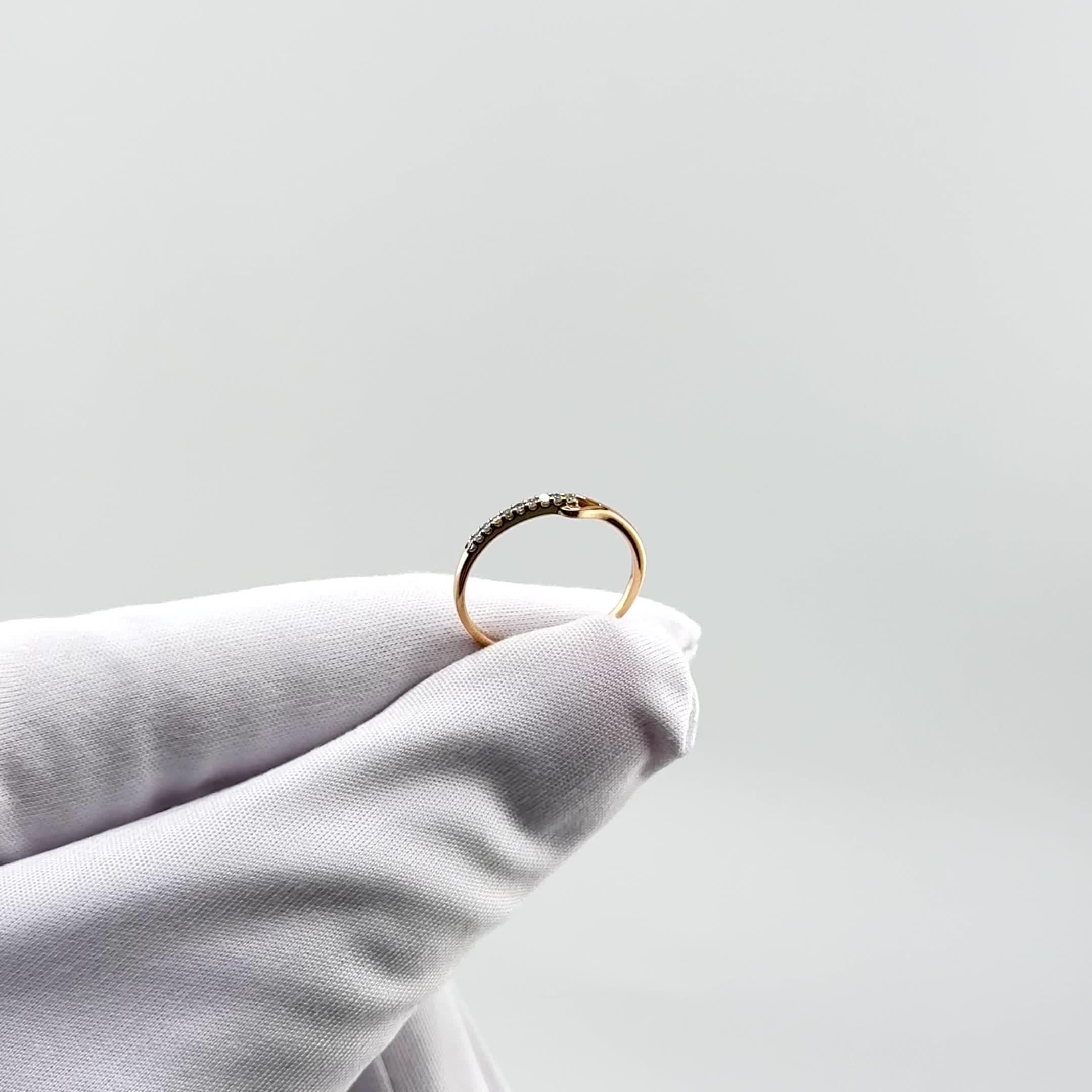 Кольцо с бриллиантами из золота 585 пробы арт. 964597.1