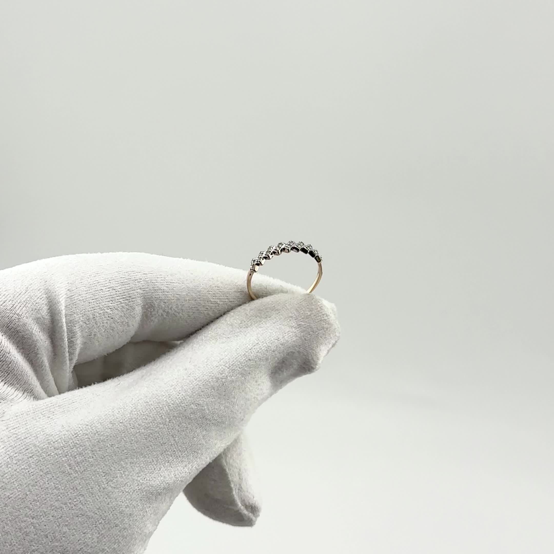 Кольцо с бриллиантами из золота 585 пробы арт. 964602.1