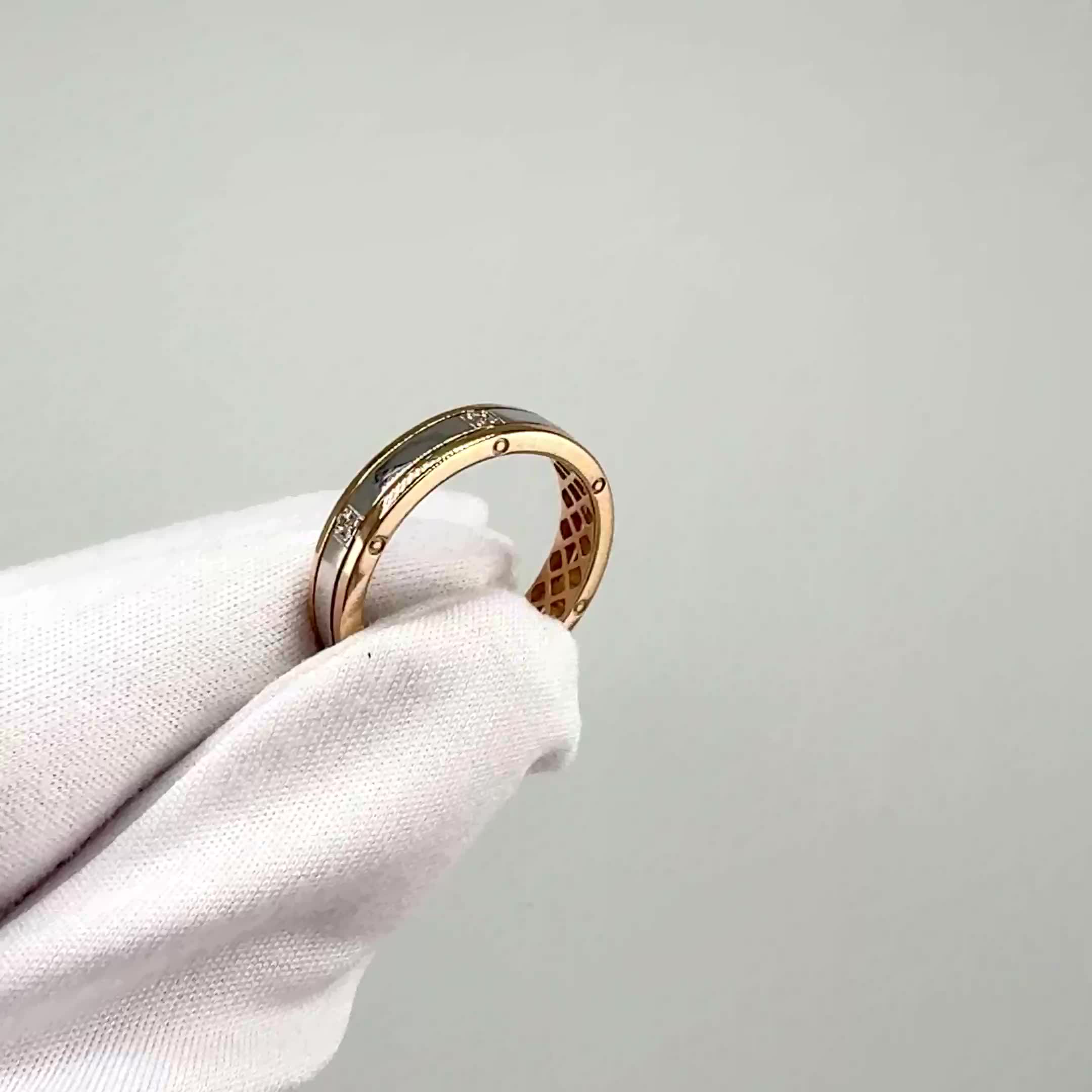 Кольцо с бриллиантами из золота 585 пробы арт. 964662.1