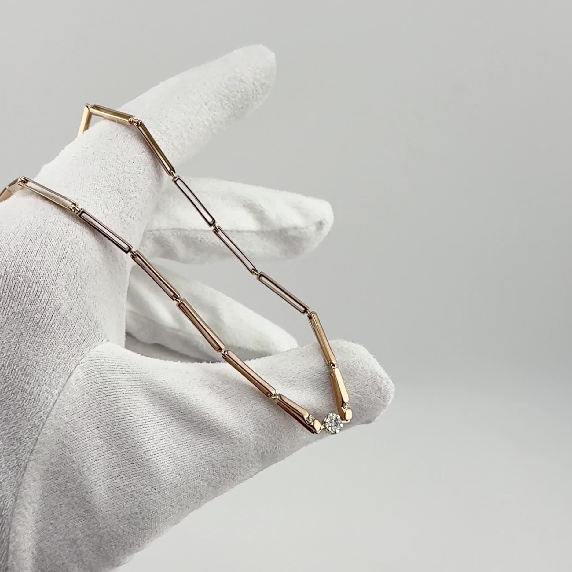 Колье с бриллиантами из золота 585 пробы арт. 970447к.1