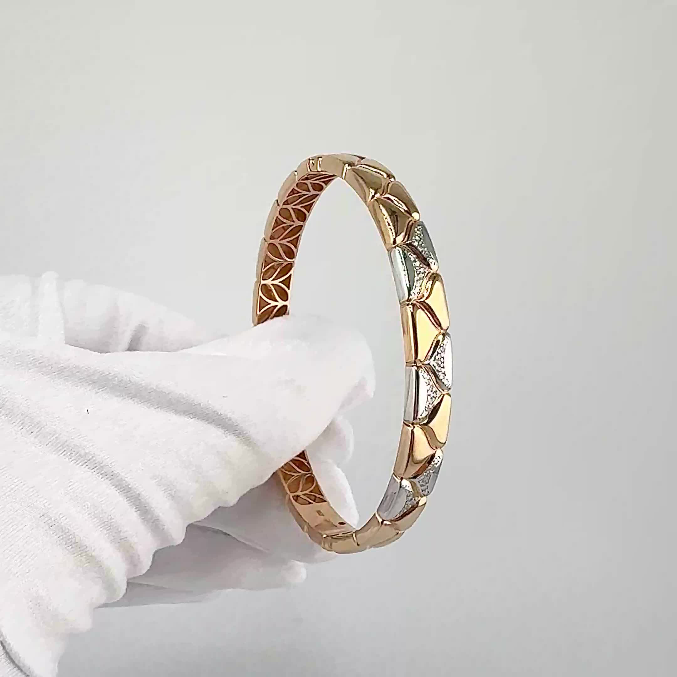 Браслет с бриллиантами из золота 585 пробы арт. 970528.1