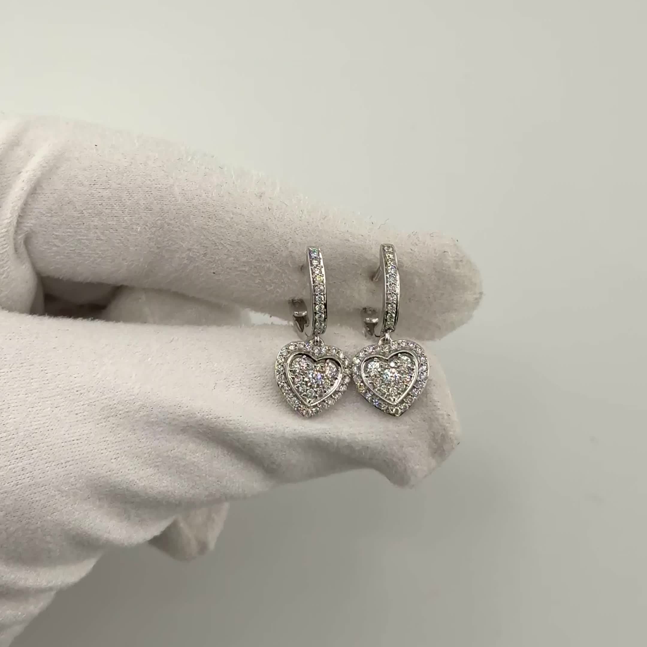 Серьги с бриллиантами из белого золота 585 пробы арт. AE30031