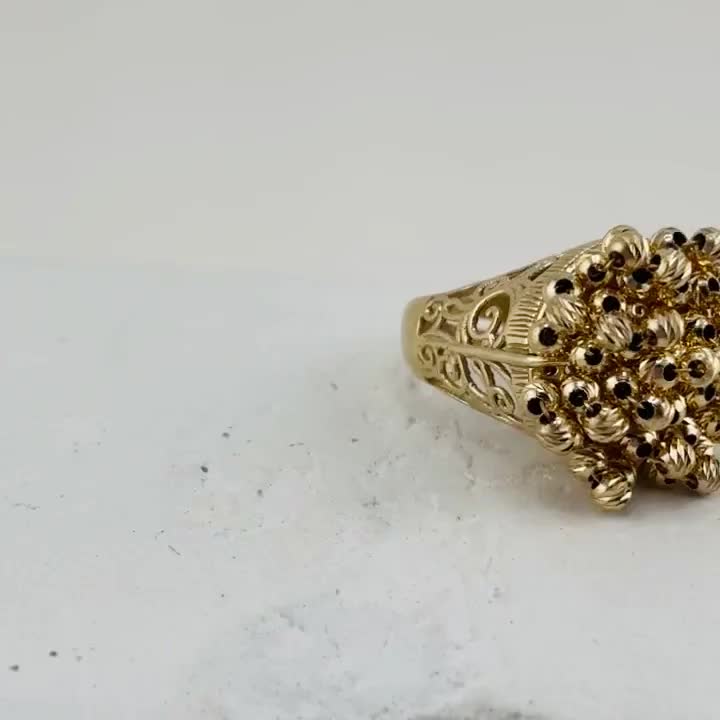 Кольцо из серебра 925 пробы с позолотой арт. AN_110_KO_YG