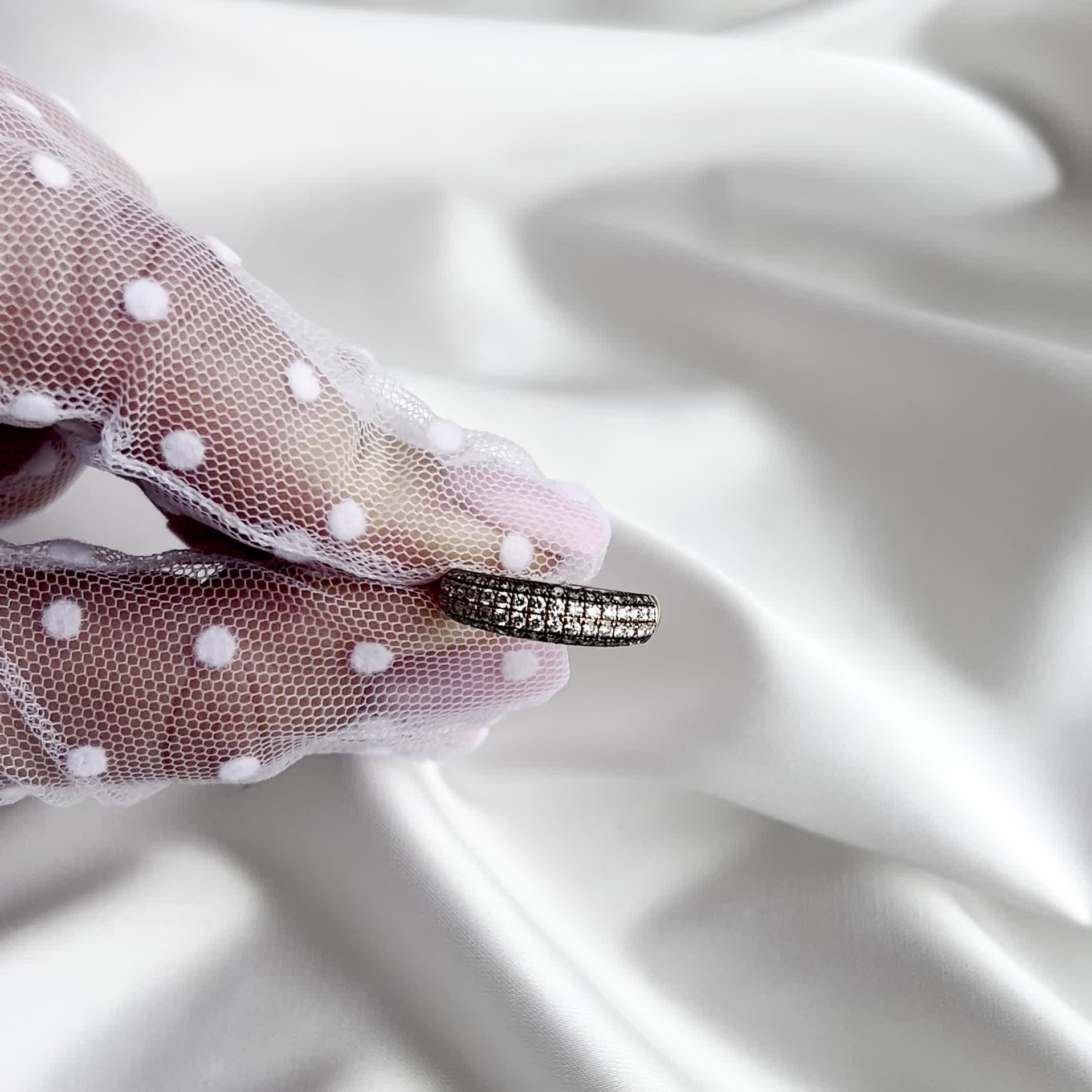 Кольцо с бриллиантами из золота 750 пробы арт. AS2-1