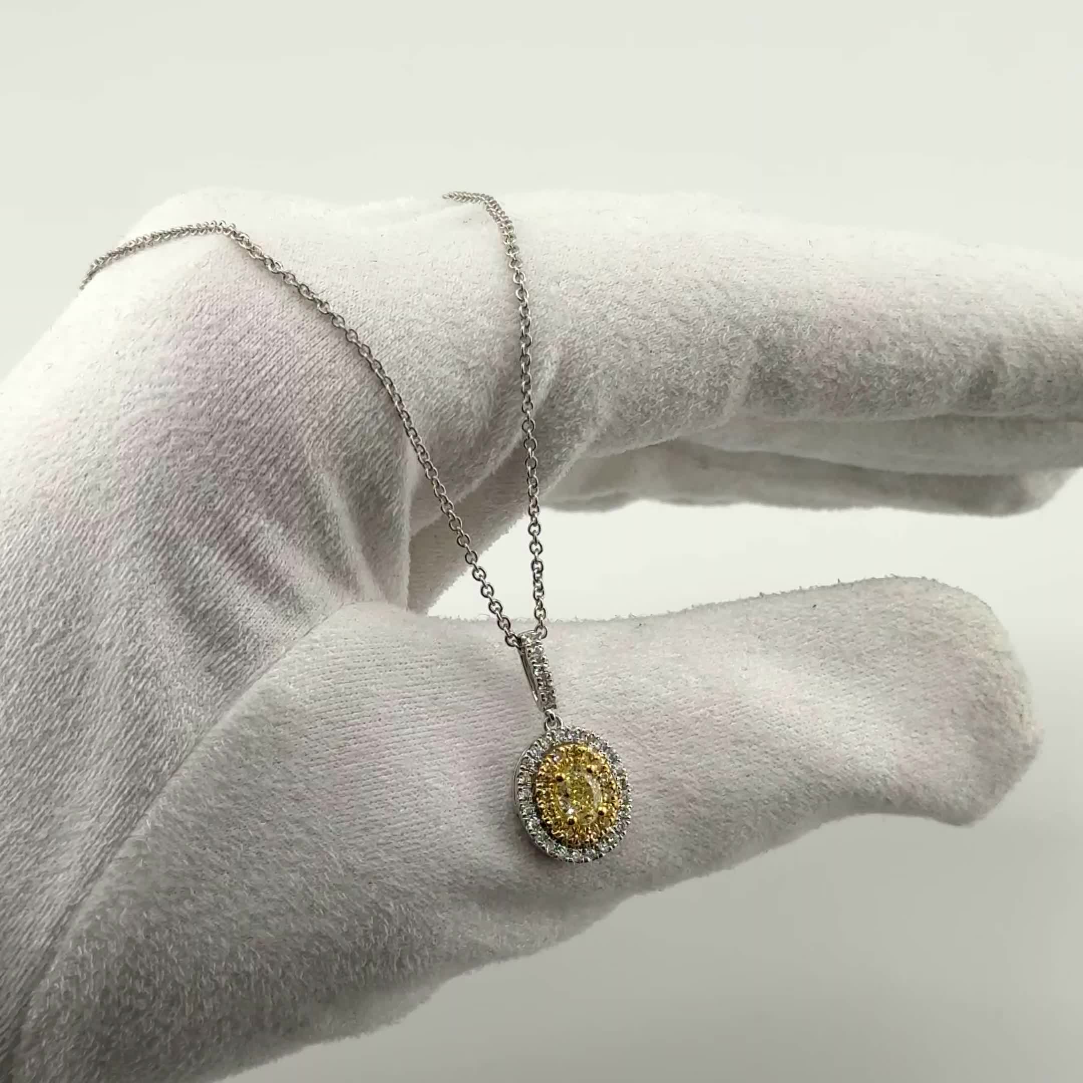 Колье с бриллиантами из белого золота 585 пробы арт. CN33871-50-WD-YD-ML-TY