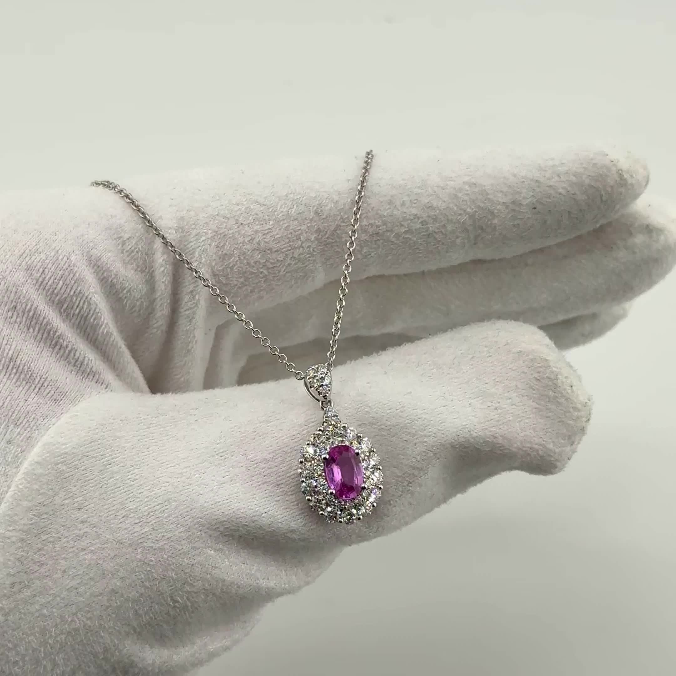 Колье с сапфирами и бриллиантами из золота 585 пробы арт. CN34102-WD-PS-ML