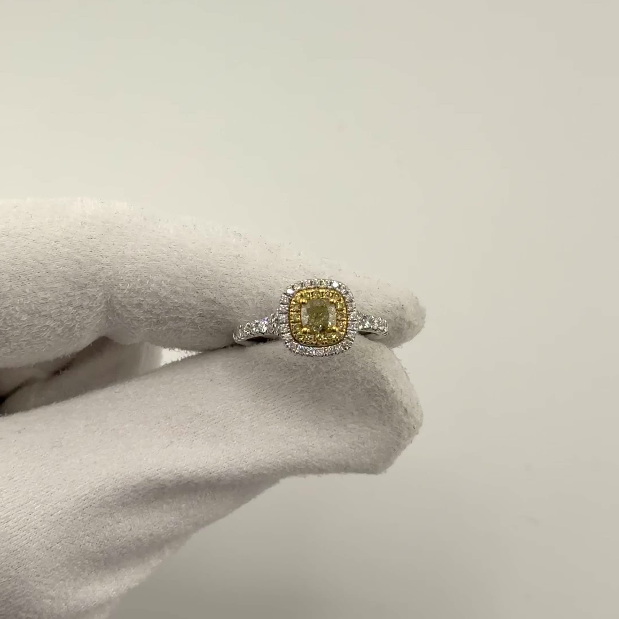 Кольцо с бриллиантами из золота 585 пробы арт. CR12883A-50-WD-YD-TY