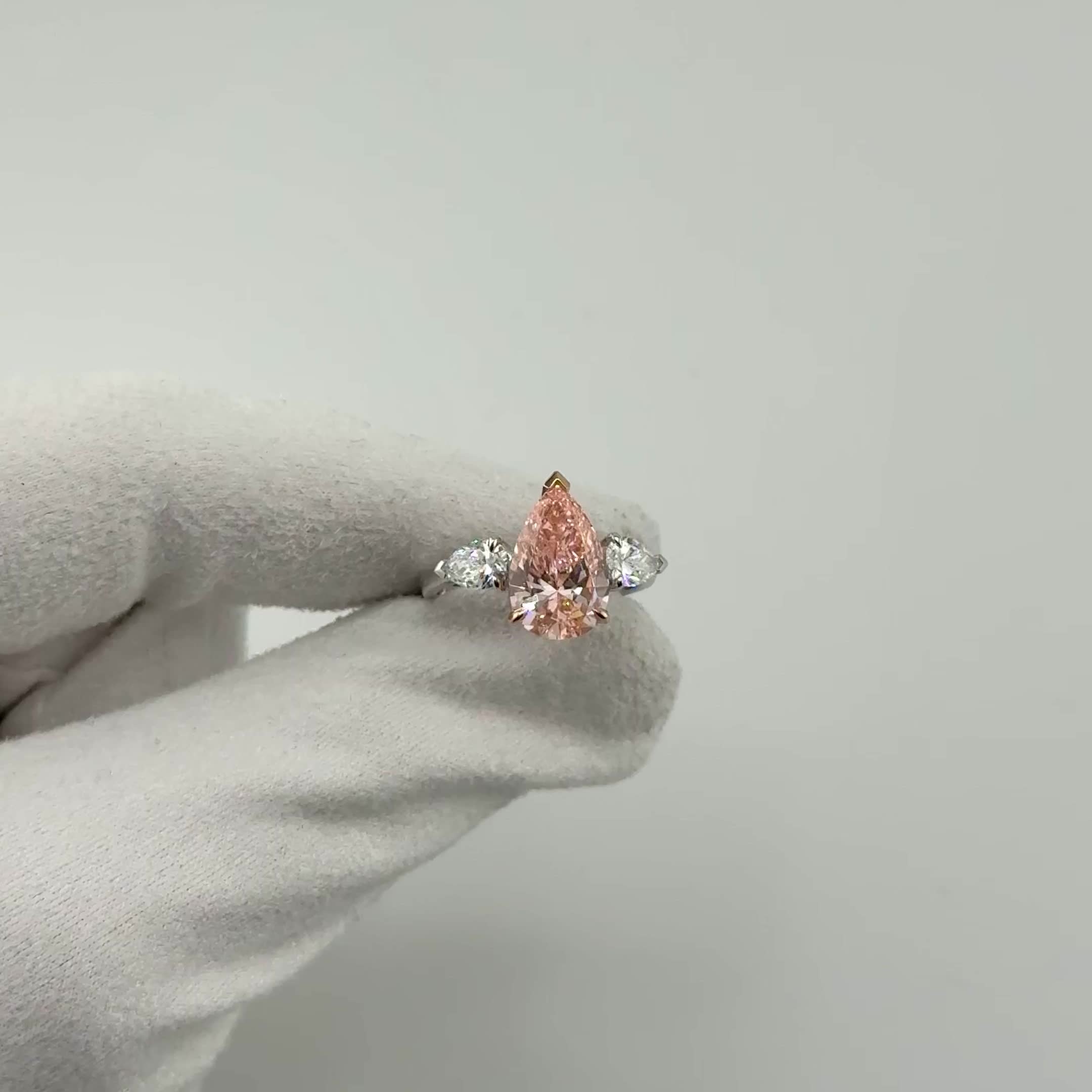 Кольцо с бриллиантами из белого золота 585 пробы арт. CR18223-PDCVD-TR