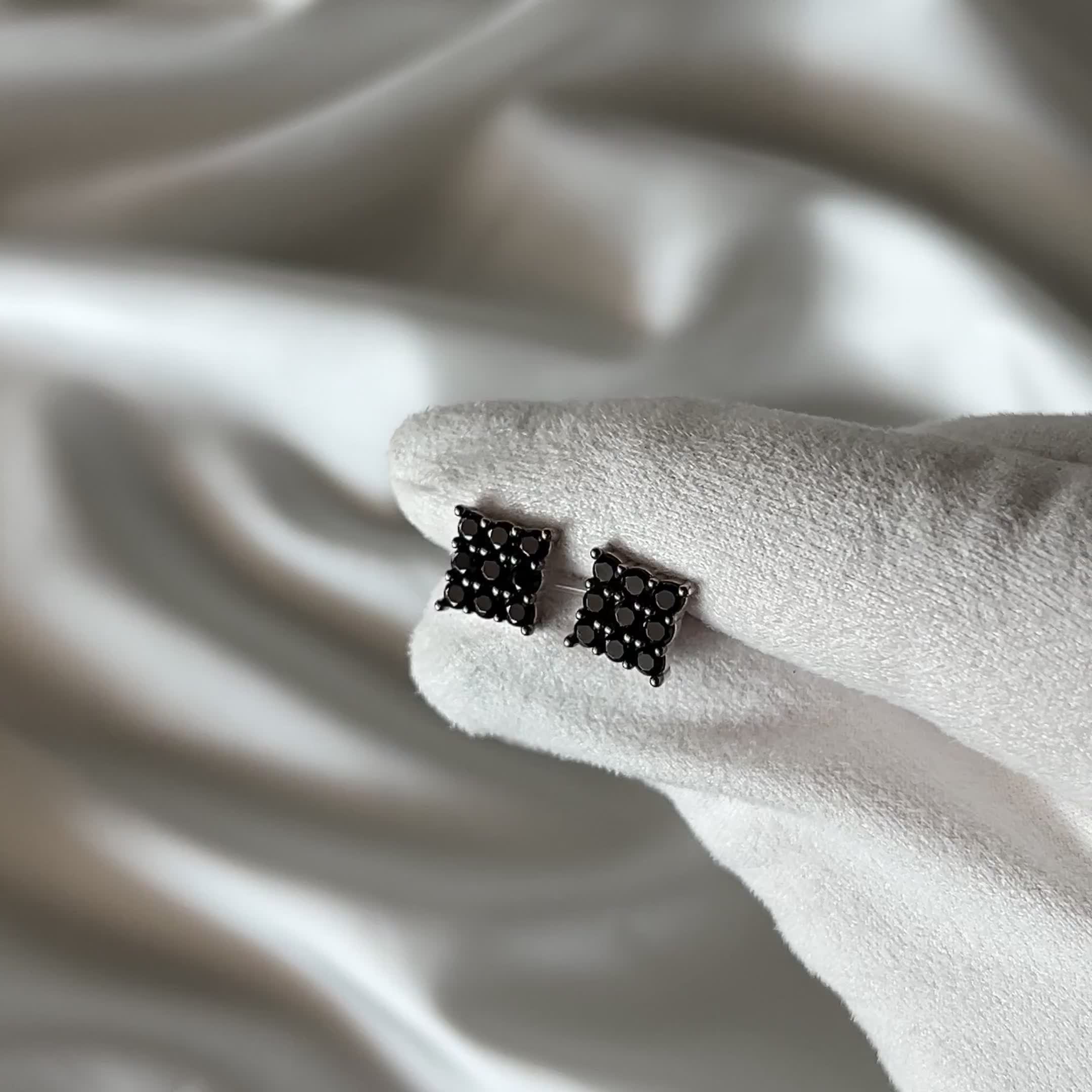 Серьги со шпинелью из серебра 925 пробы арт. E7846_SR_SP_WG