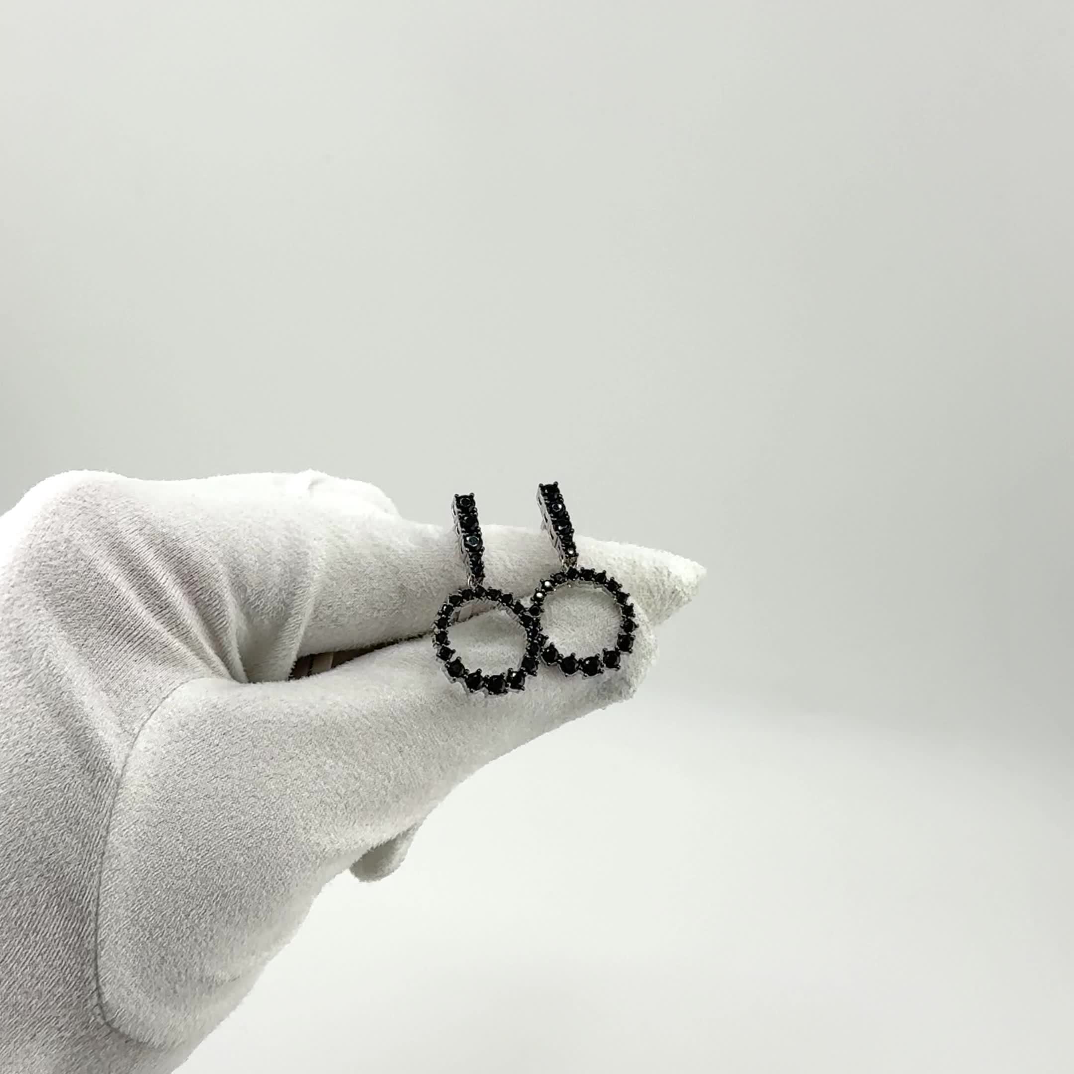 Серьги со шпинелью из серебра 925 пробы арт. E8166_SR_SP_WG