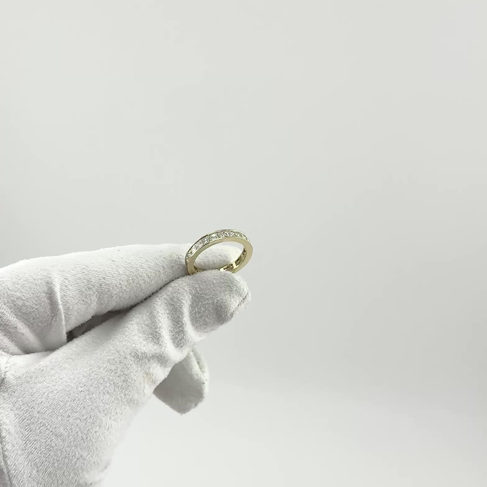 Кольцо с бриллиантами из желтого золота 585 пробы арт. MR87027-2.5MM-L1/2-YG