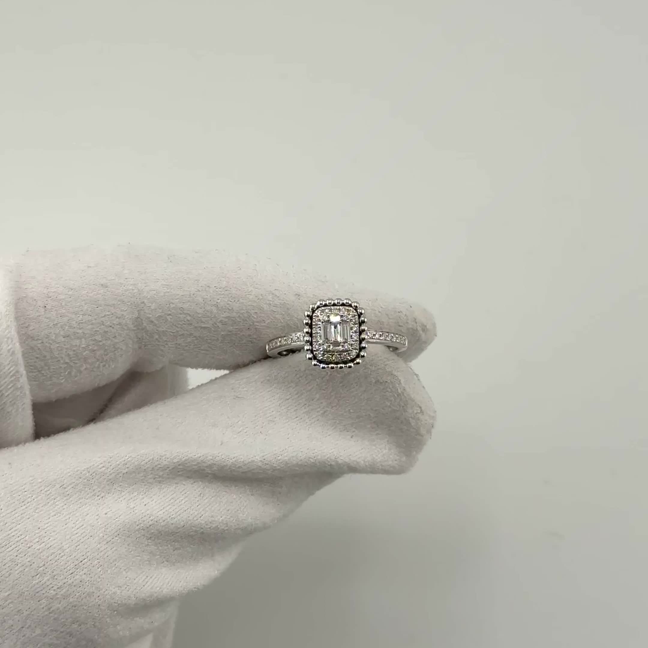 Кольцо с бриллиантами из золота 585 пробы арт. MR93136A