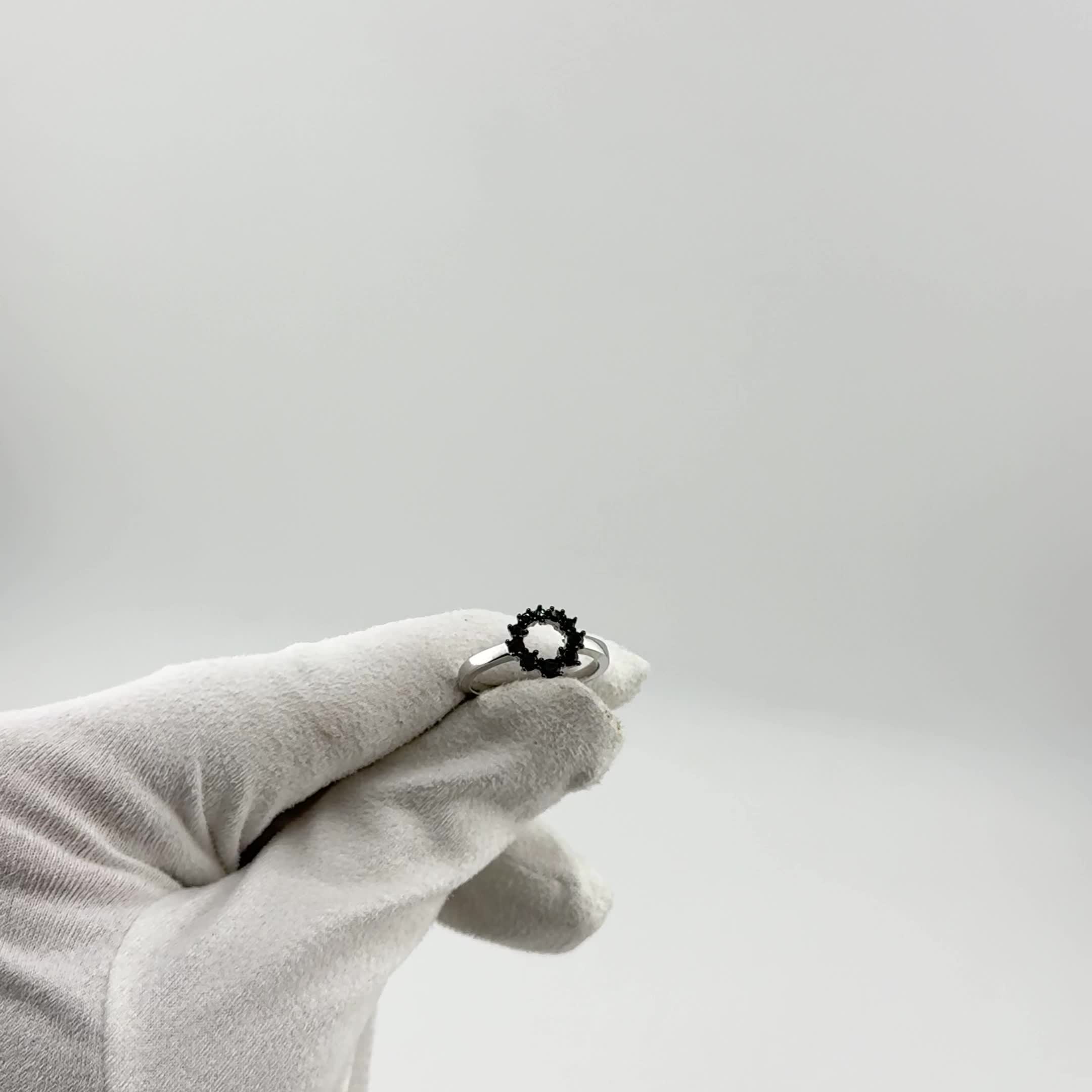 Кольцо со шпинелью из серебра 925 пробы арт. R11981_KO_SP_WG