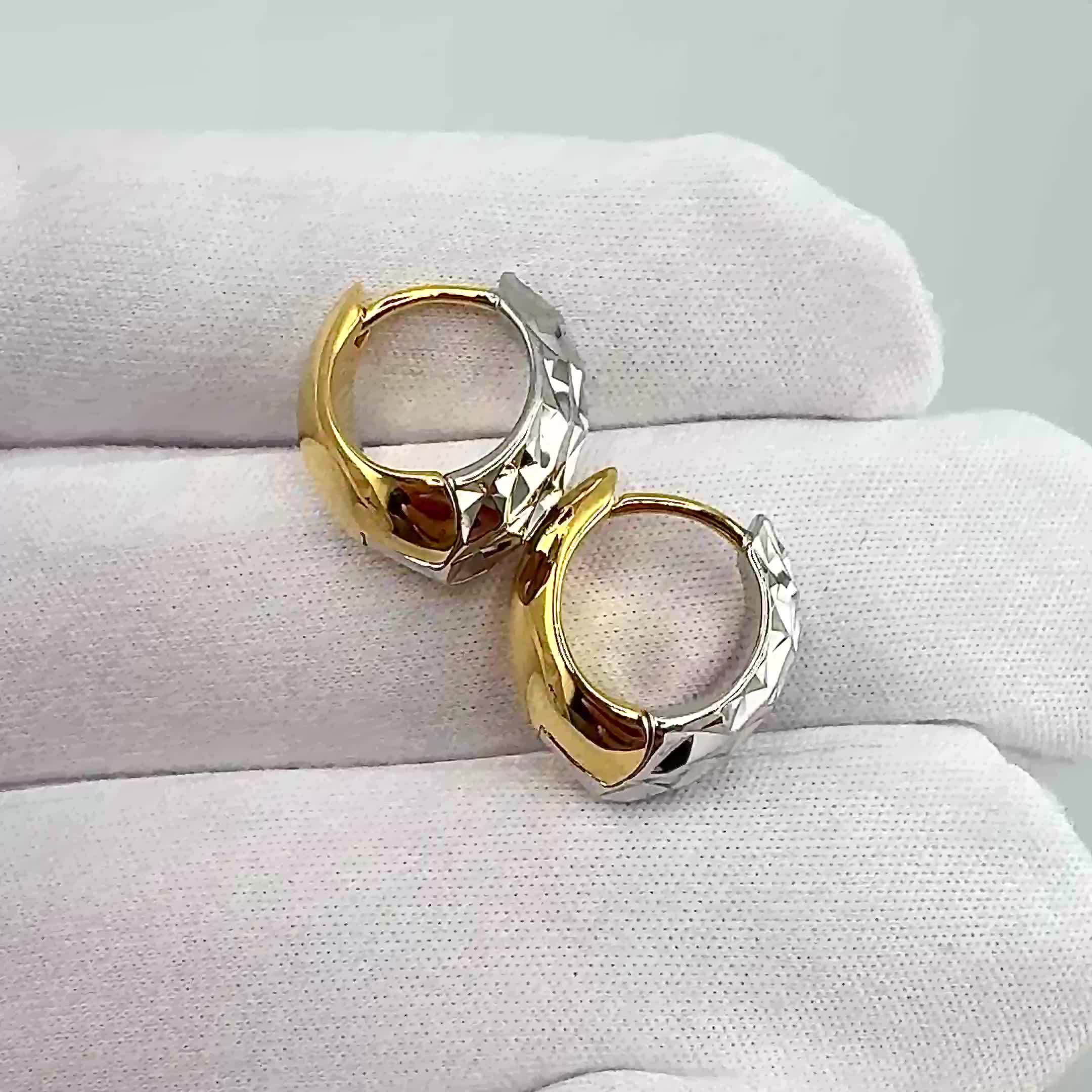Серьги из серебра 925 пробы с позолотой арт. ER1201