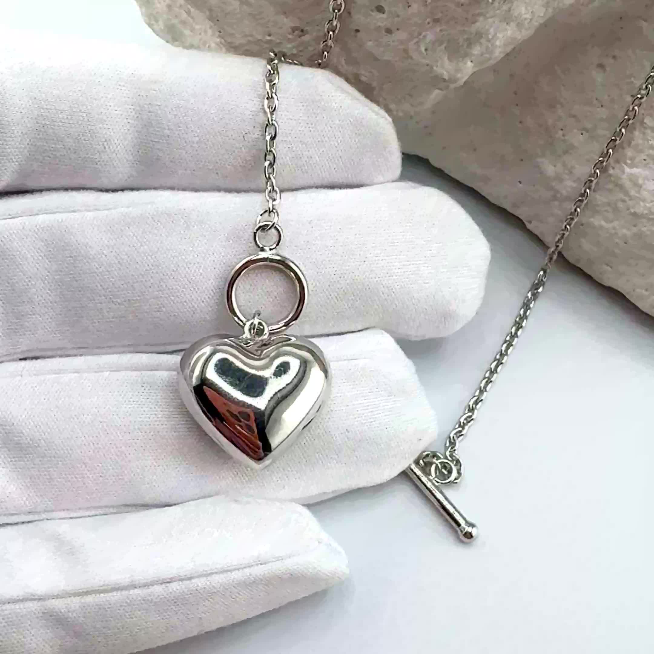 Колье "Сердце" из серебра 925 пробы арт. NK450