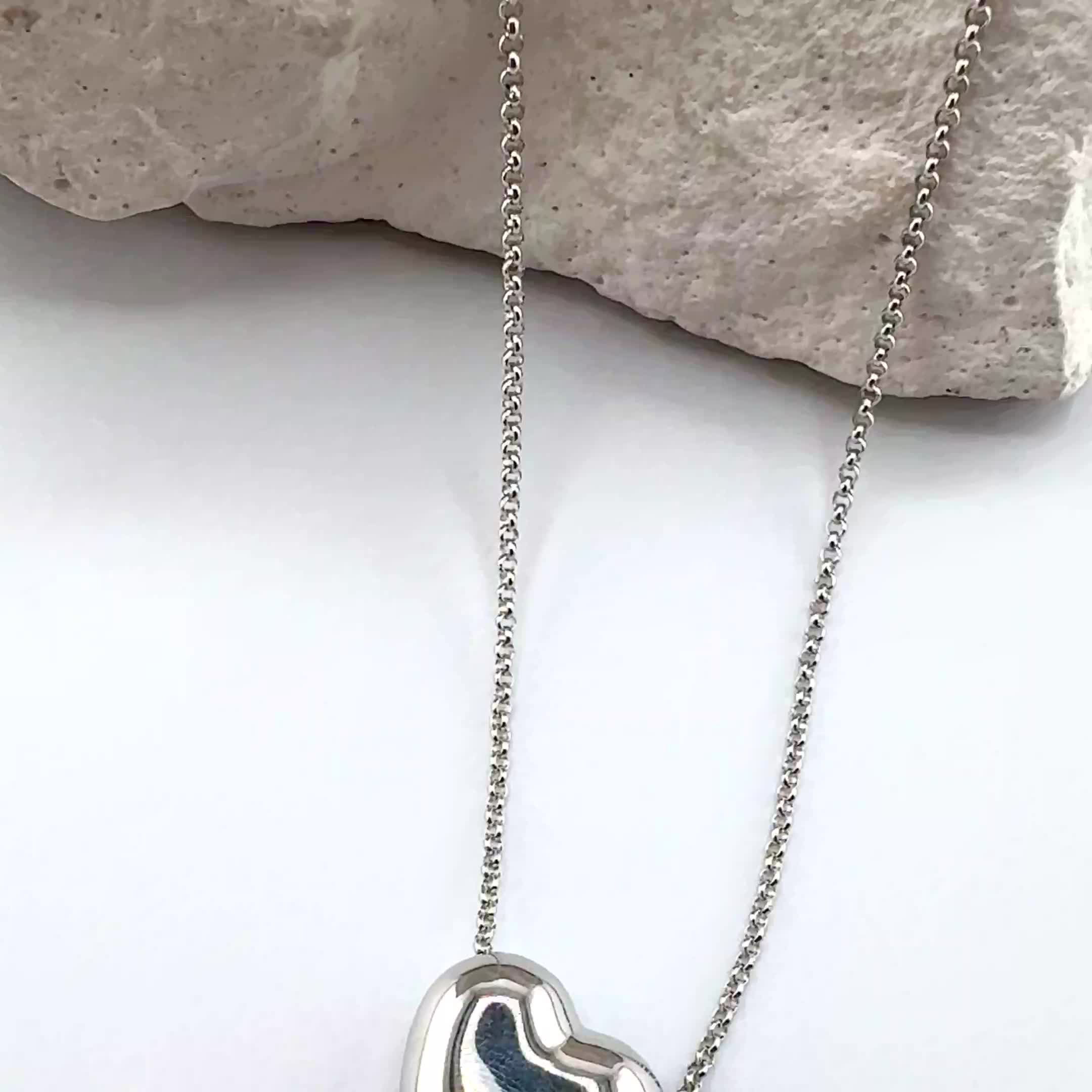 Колье "Сердце" из серебра 925 пробы арт. NK454