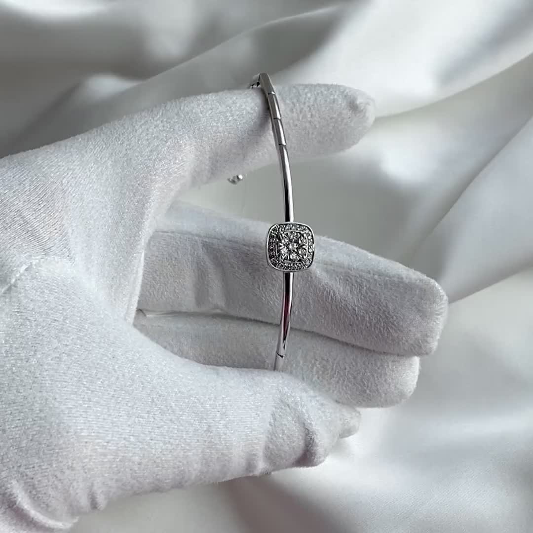 Браслет с бриллиантами из белого золота 585 пробы арт. Б/378-220