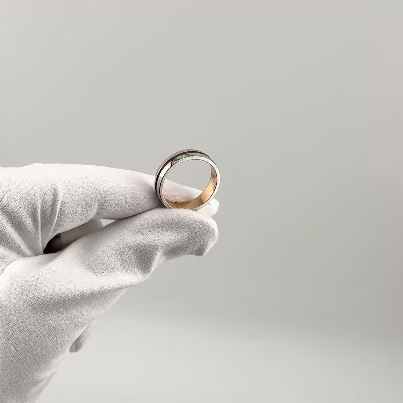 Кольцо обручальное из золота 585 пробы арт. ЕК-1/бк