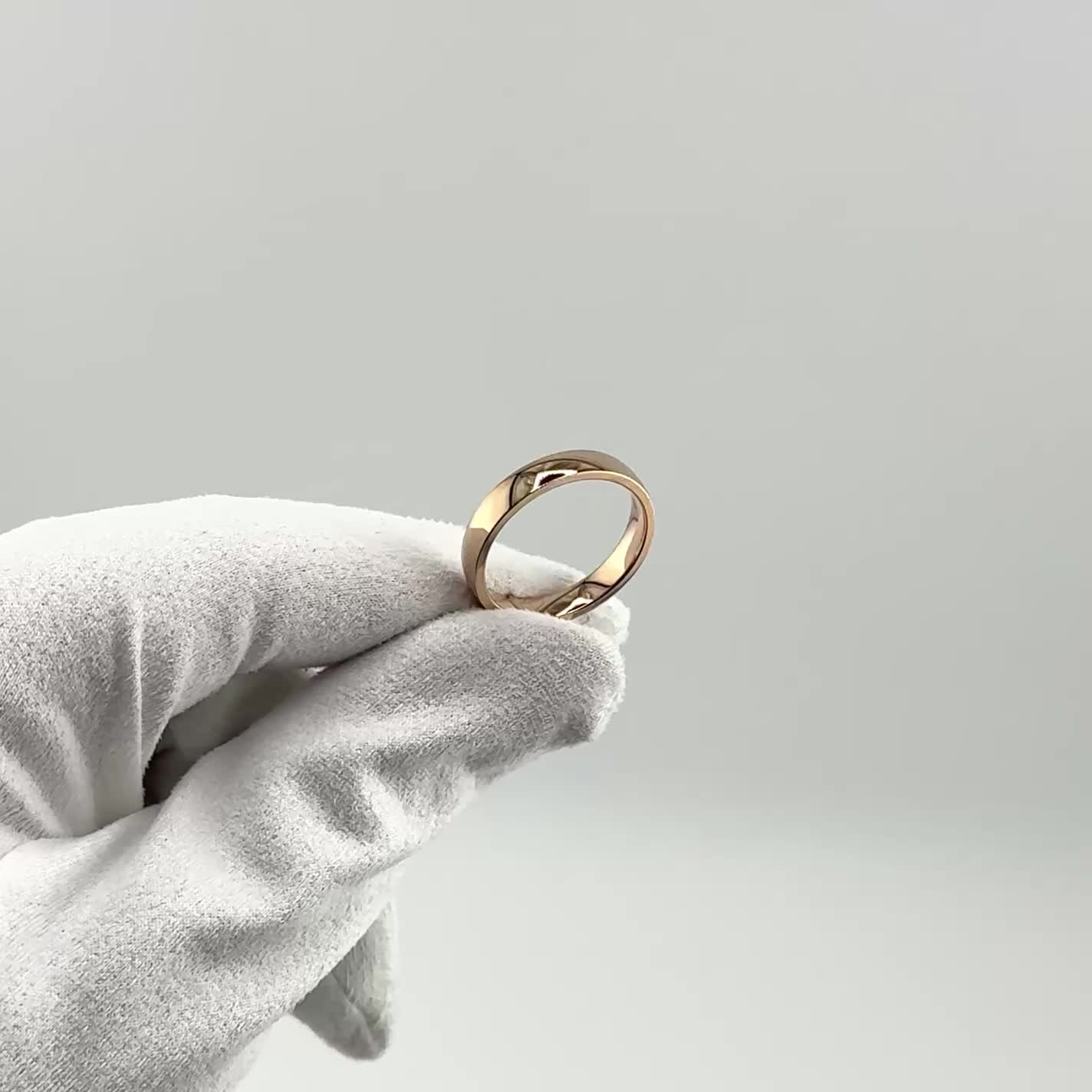 Кольцо обручальное из золота 585 пробы арт. ЕКЛ-4/к