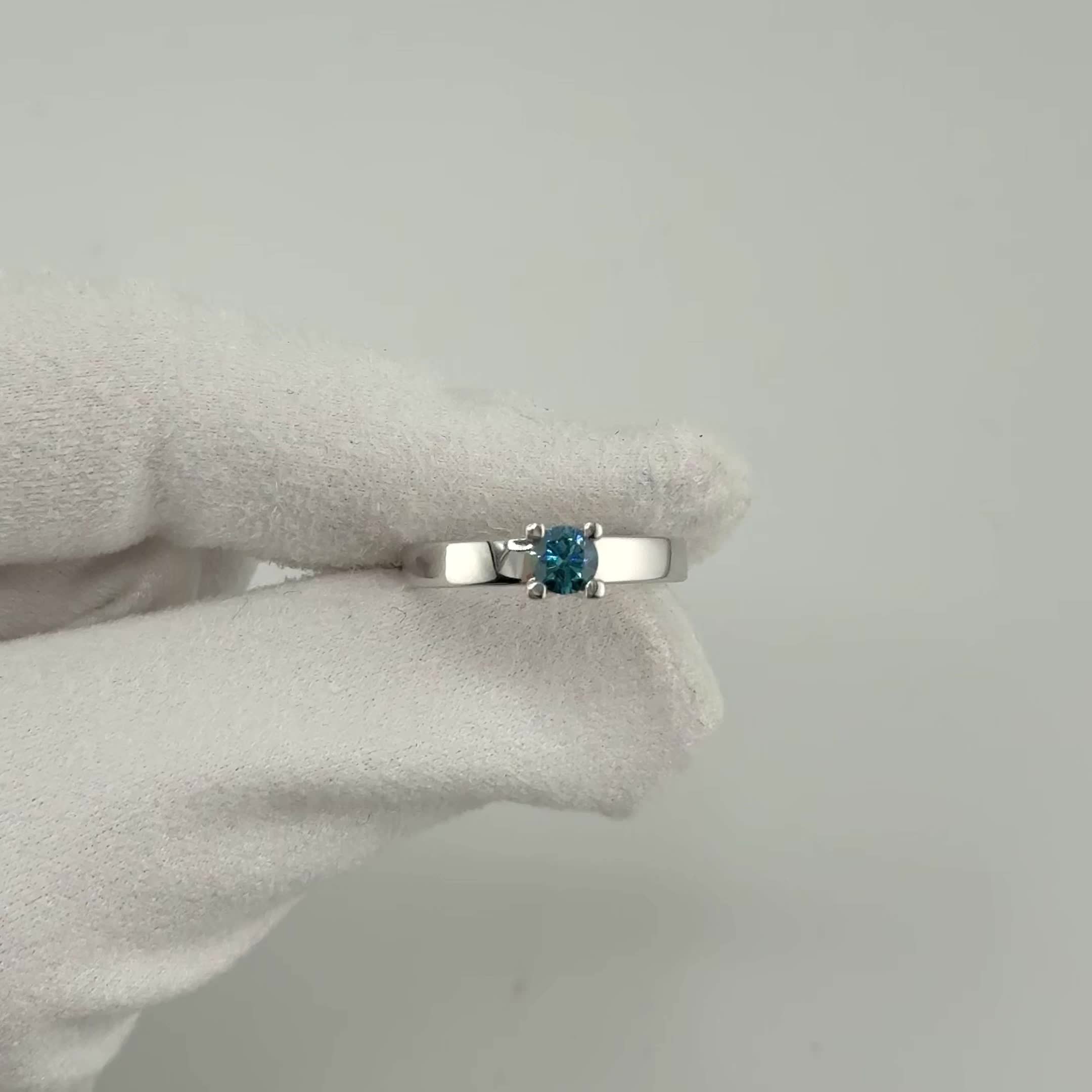 Кольцо с бриллиантом 0,4ct из белого золота 585 пробы арт. К/450-240/4