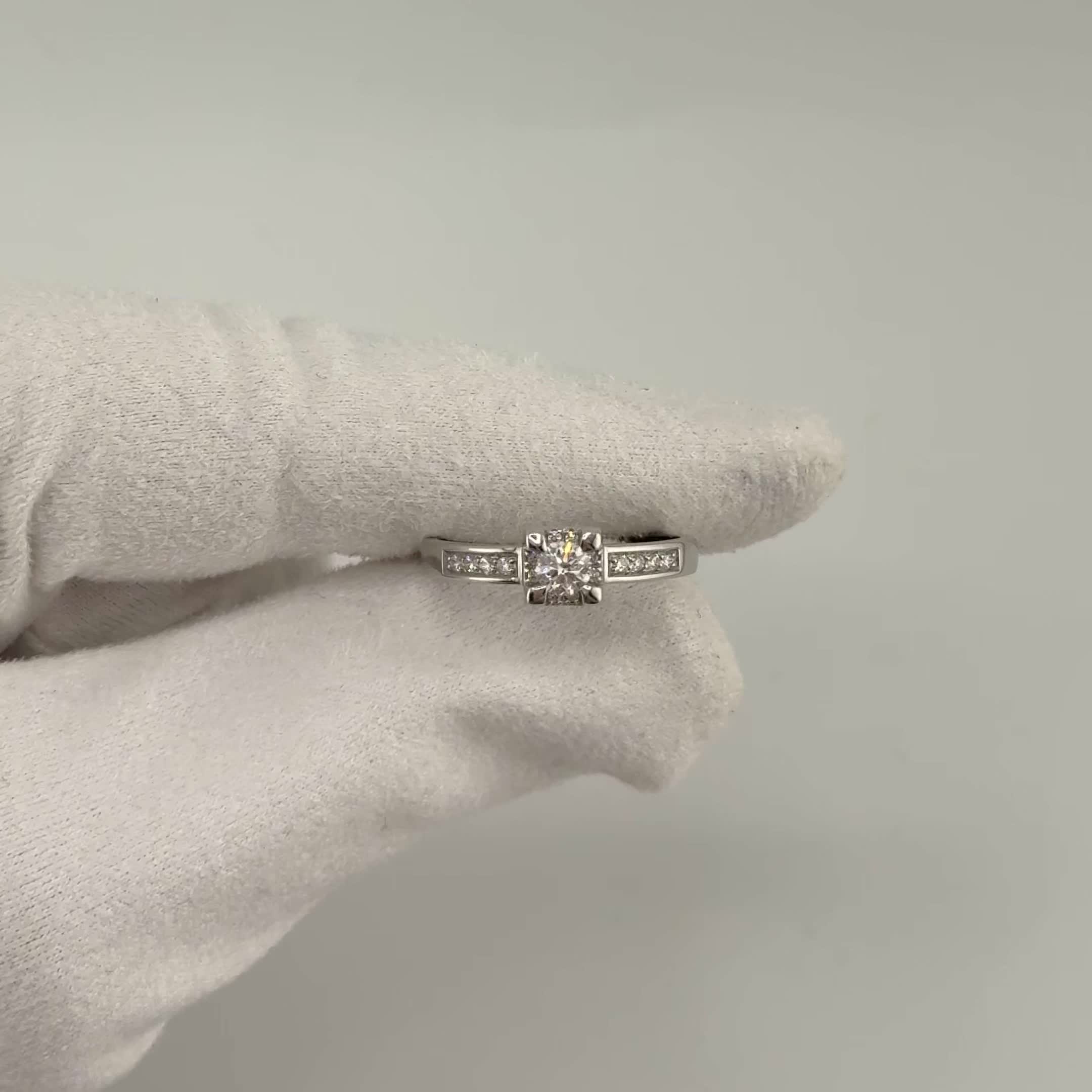 Кольцо с бриллиантами из белого золота 585 пробы арт. К/782-220