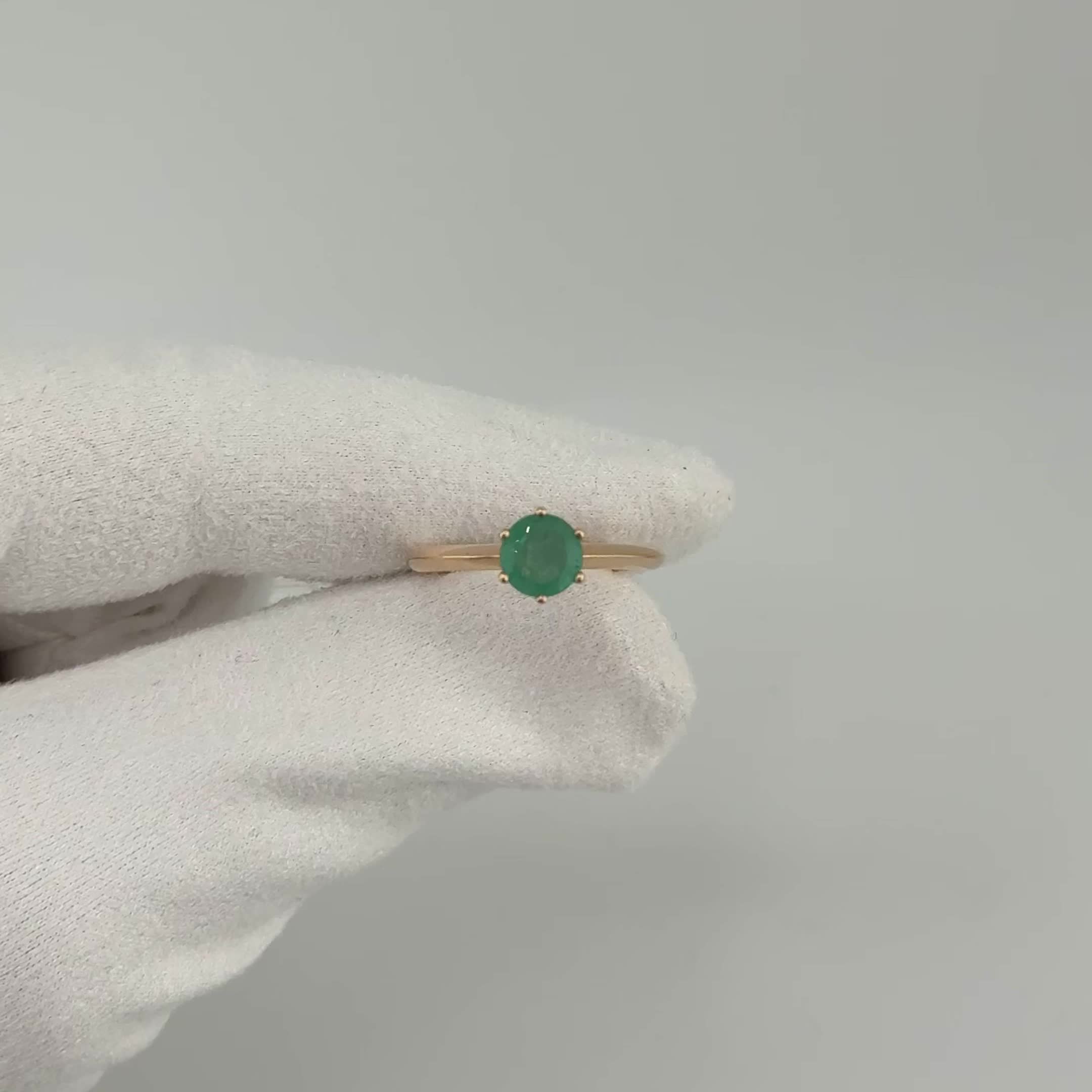 Кольцо с изумрудом из золота 585 пробы арт. К/957-103